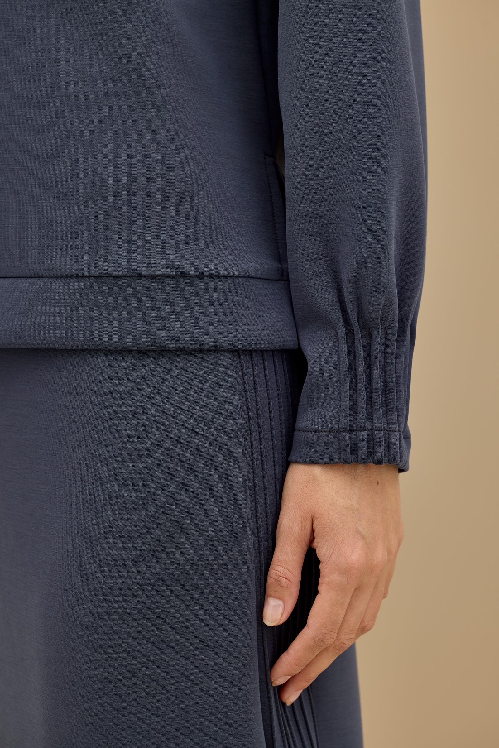 NERVÜR DETAYLI ETEKLİ TAKIM LACIVERT