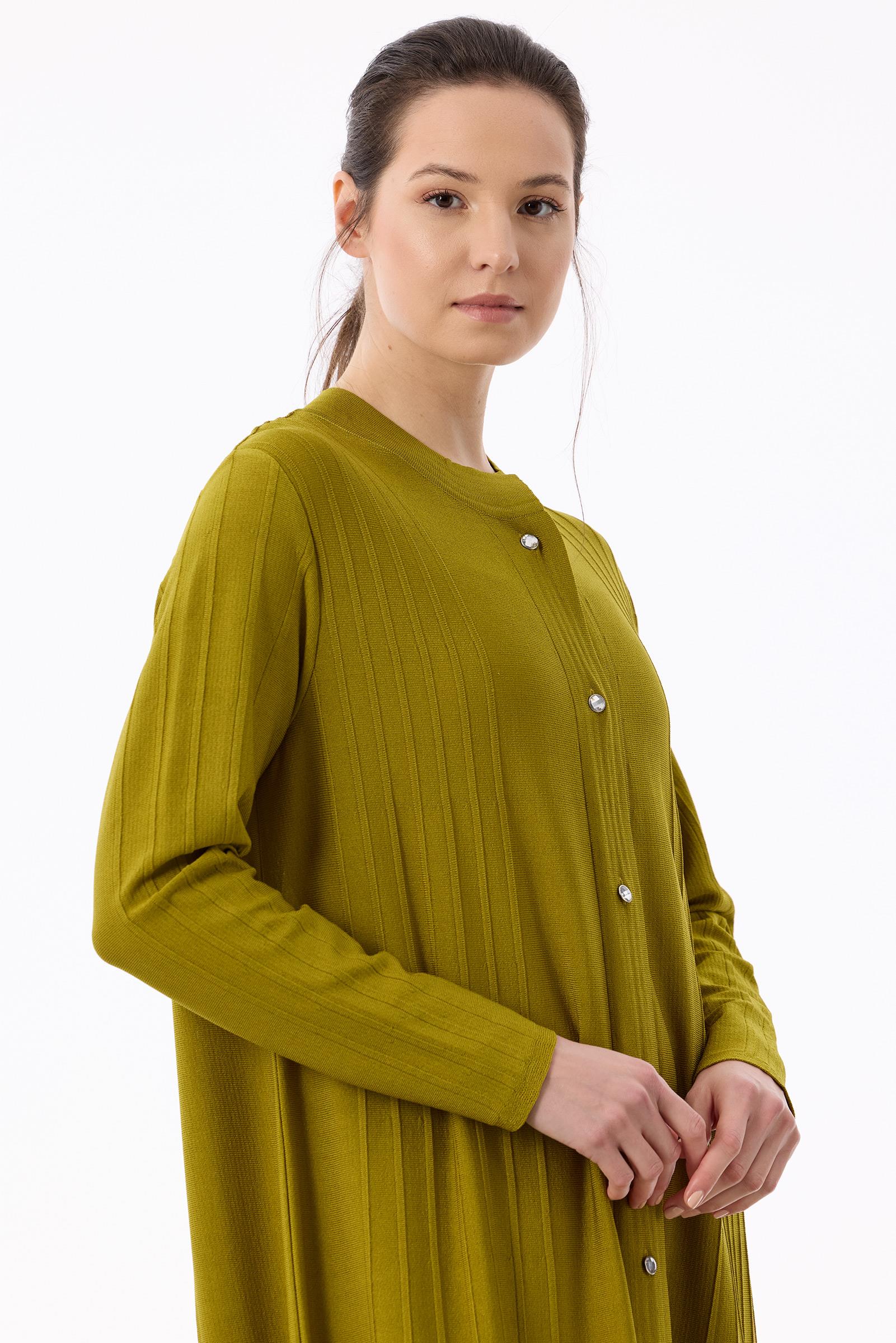 Nervür Detaylı Max Boy Triko Rayon Hırka ASİT
