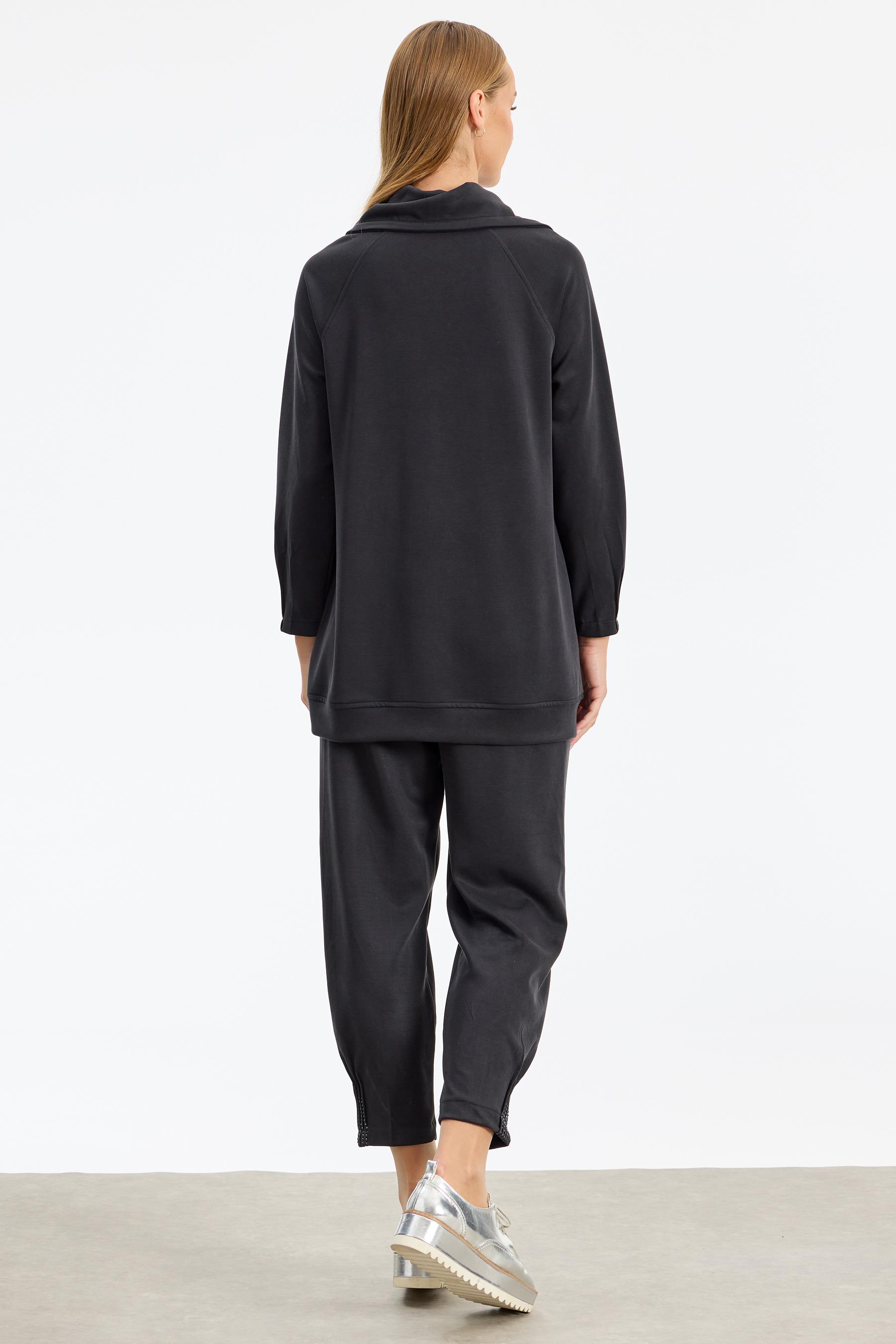 Nevür Ve Taş Detaylı Takım SİYAH