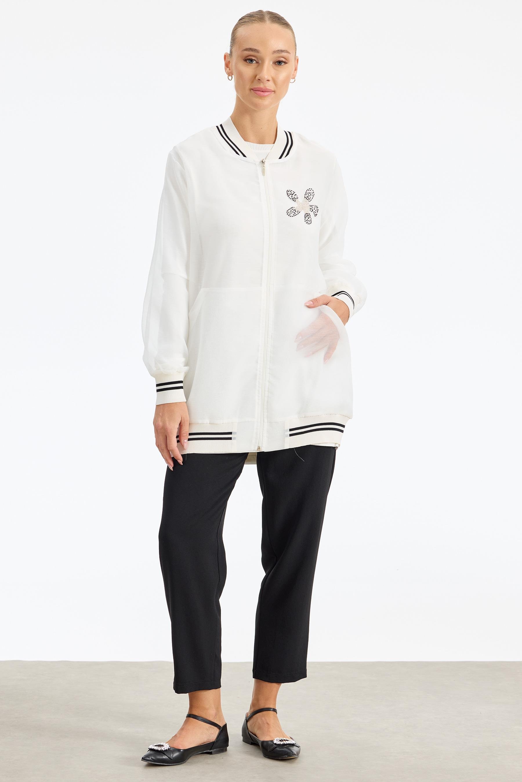 Organze Bomber Mont Takım EKRU