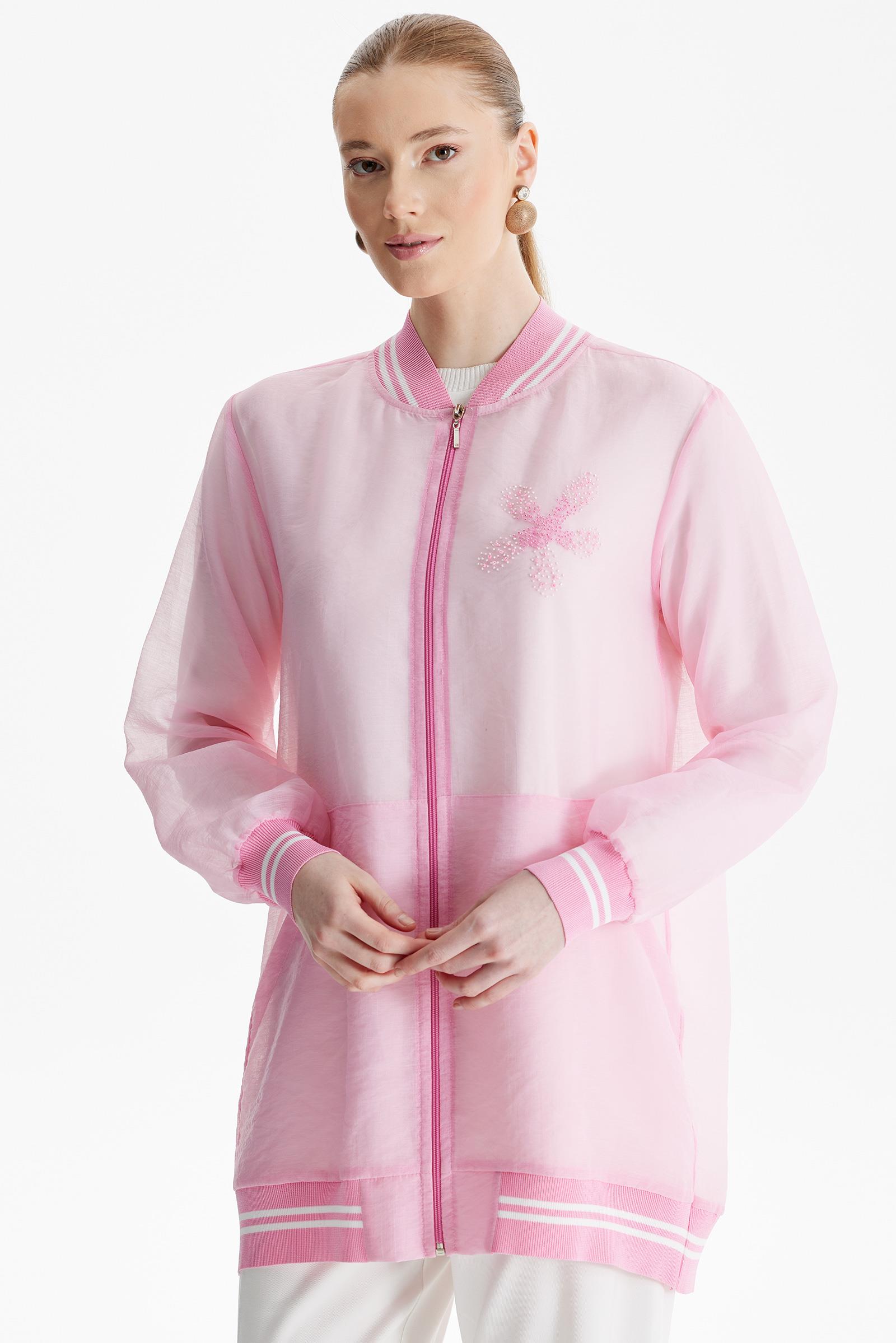 Organze Bomber Mont Takım PEMBE