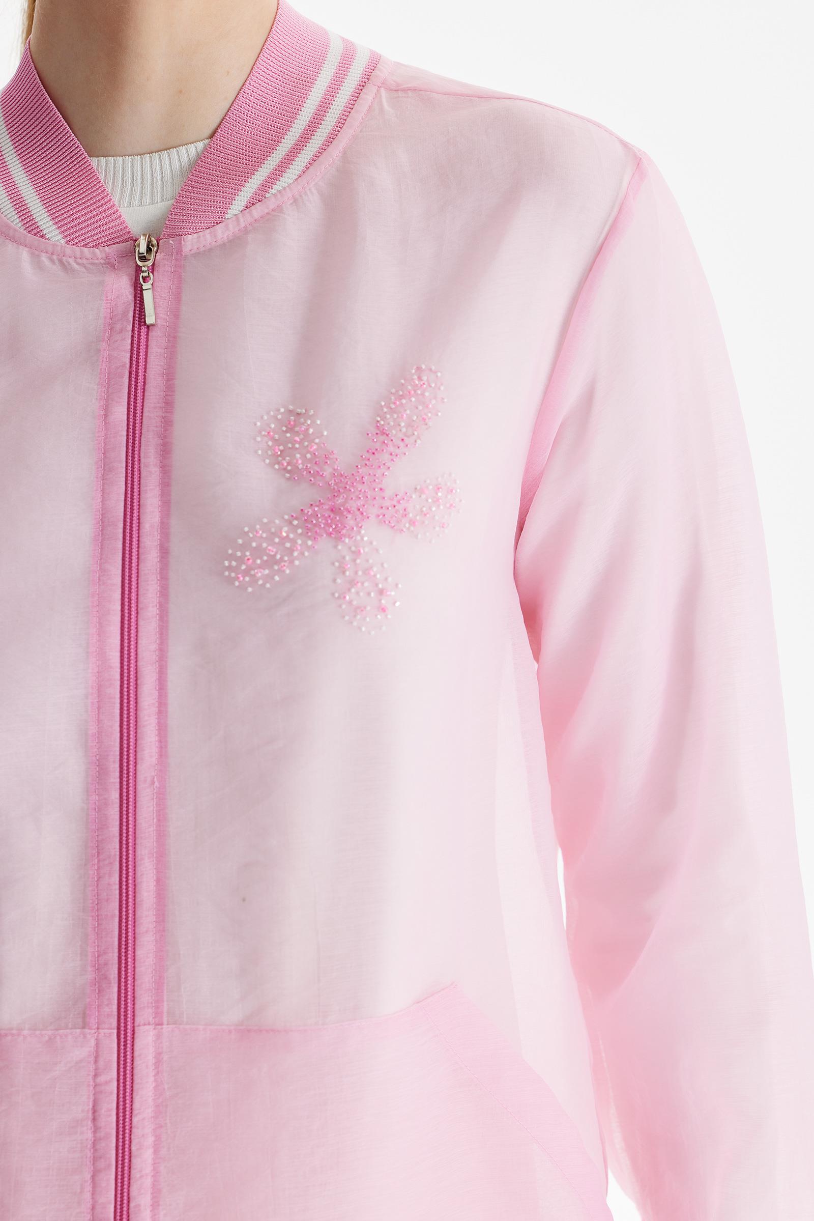 Organze Bomber Mont Takım PEMBE