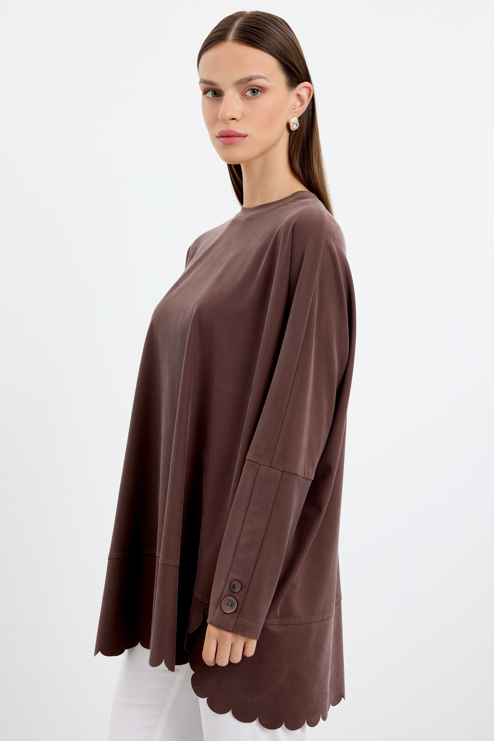 Oversize Tunik KAHVE