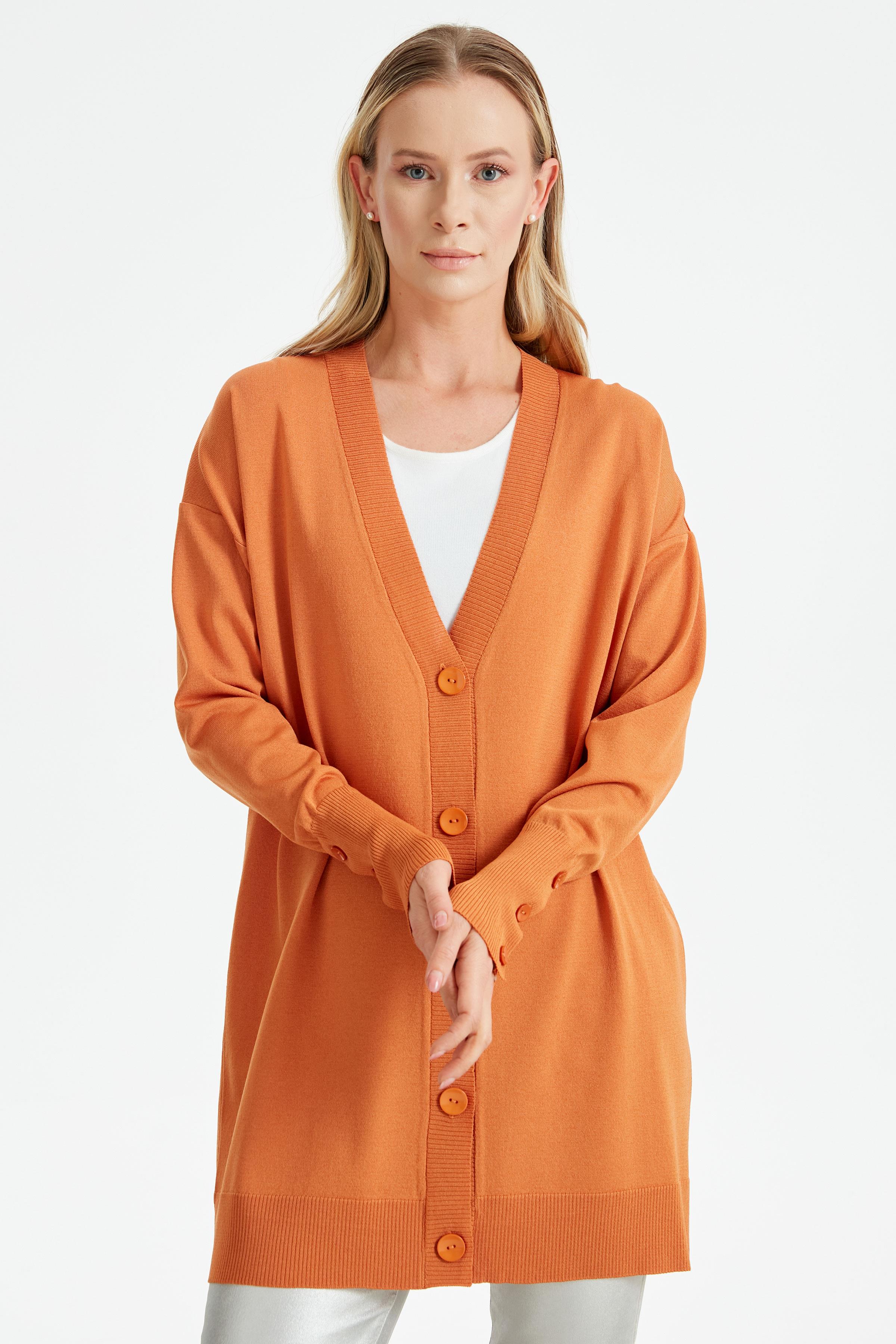 PATI VE KOLU ÇİZGİ DETAYLI RAYON HIRKA SOMON