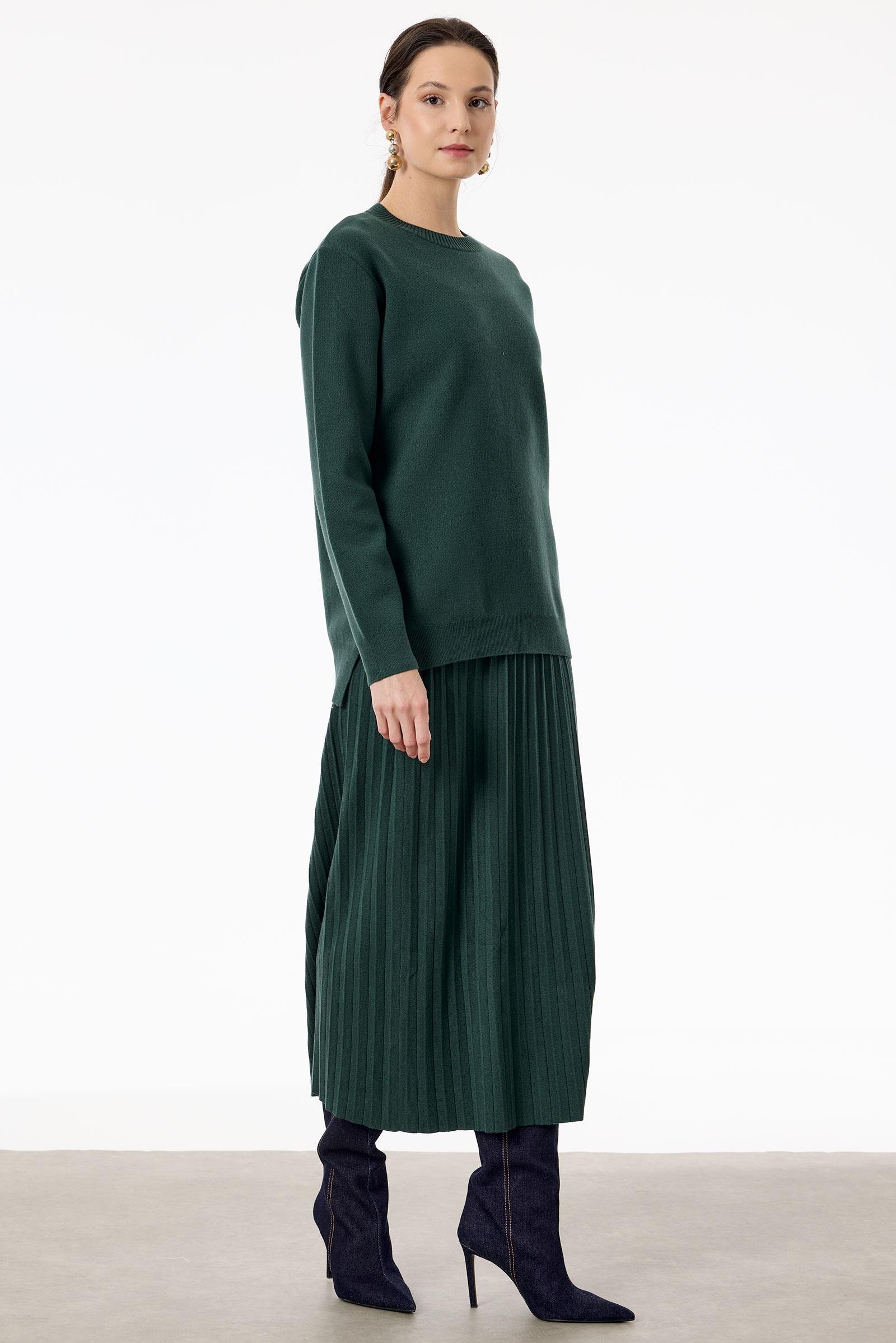 Pileli Etekli Takım ZÜMRÜT