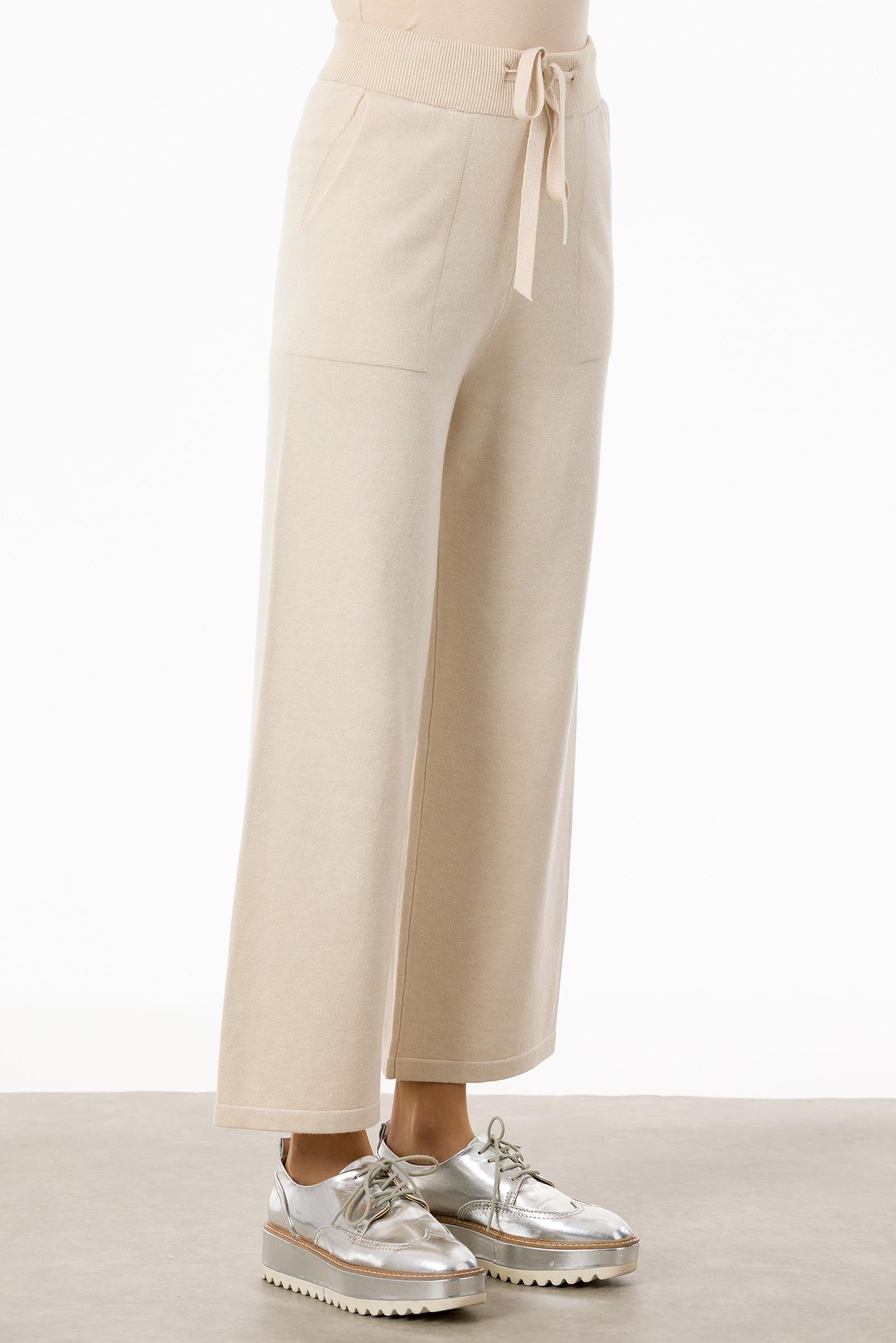 Şerit Payet Detaylı Pantolonlu Triko takım BEJ