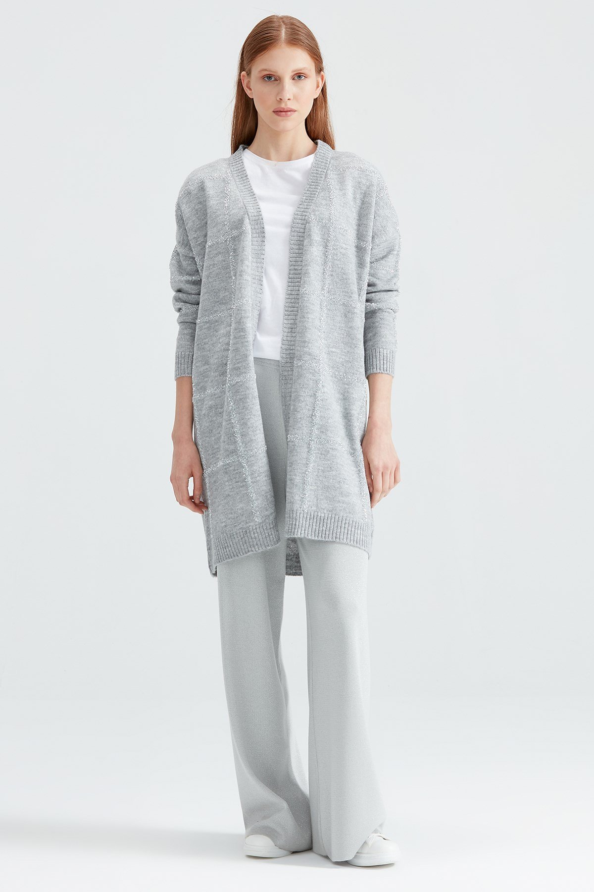 Sim Çizgili Triko Hırka