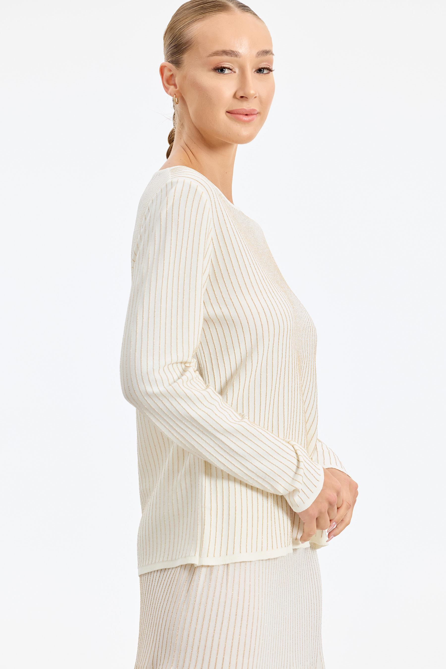 Simli Etekli Rayon Takım EKRU