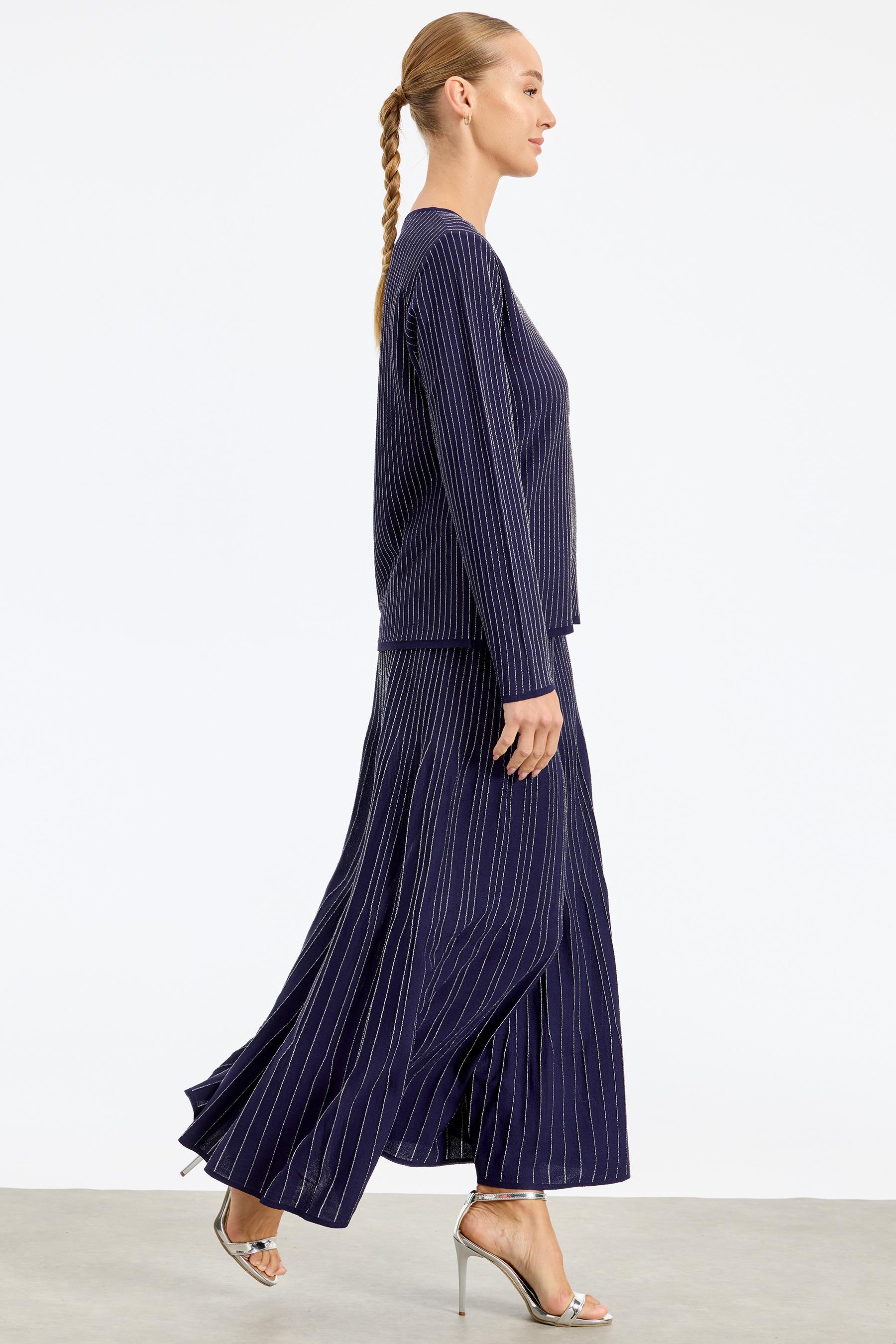 Simli Etekli Rayon Takım NAVY