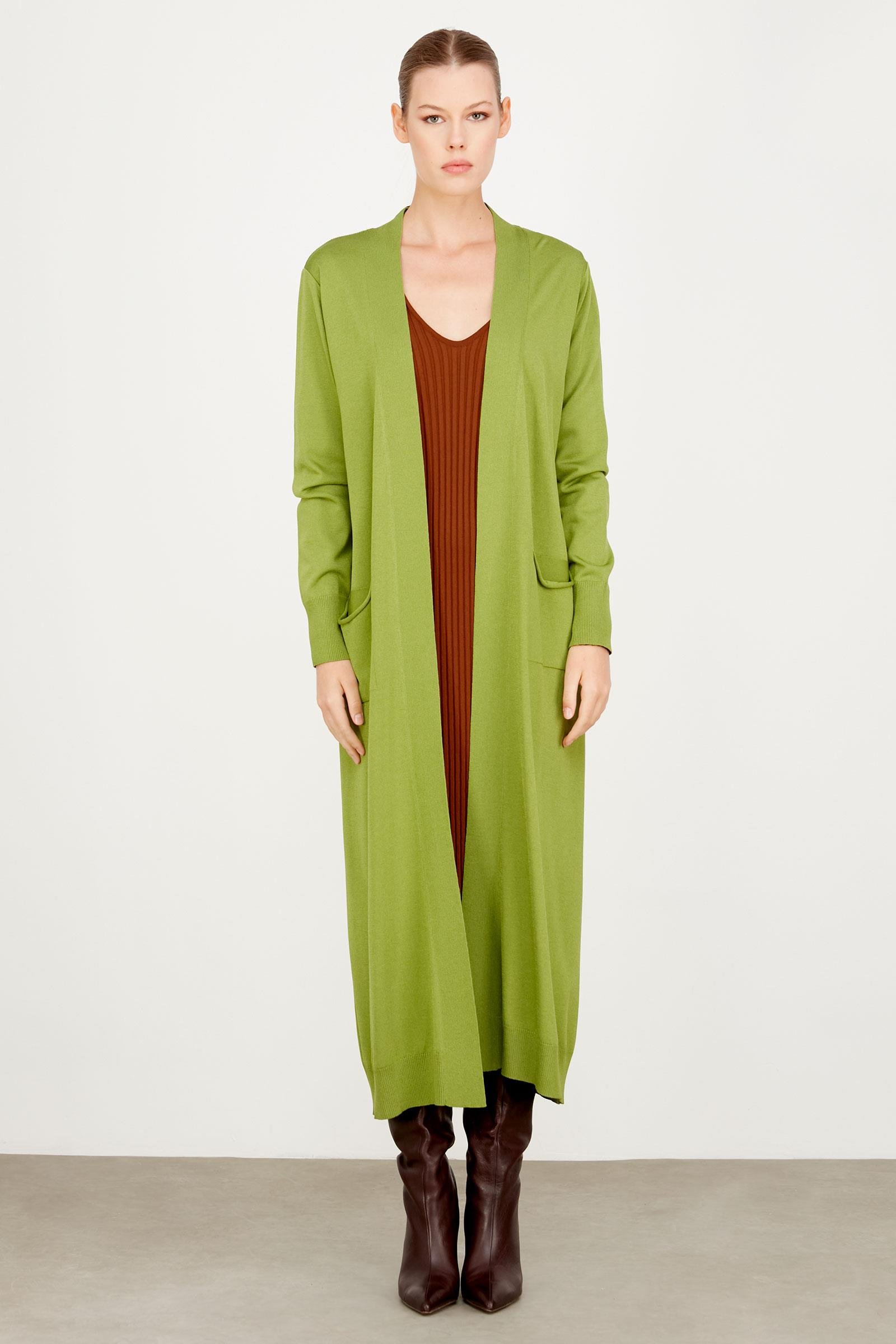 SOSİS CEPLİ BASIC RAYON HIRKA YEŞİL