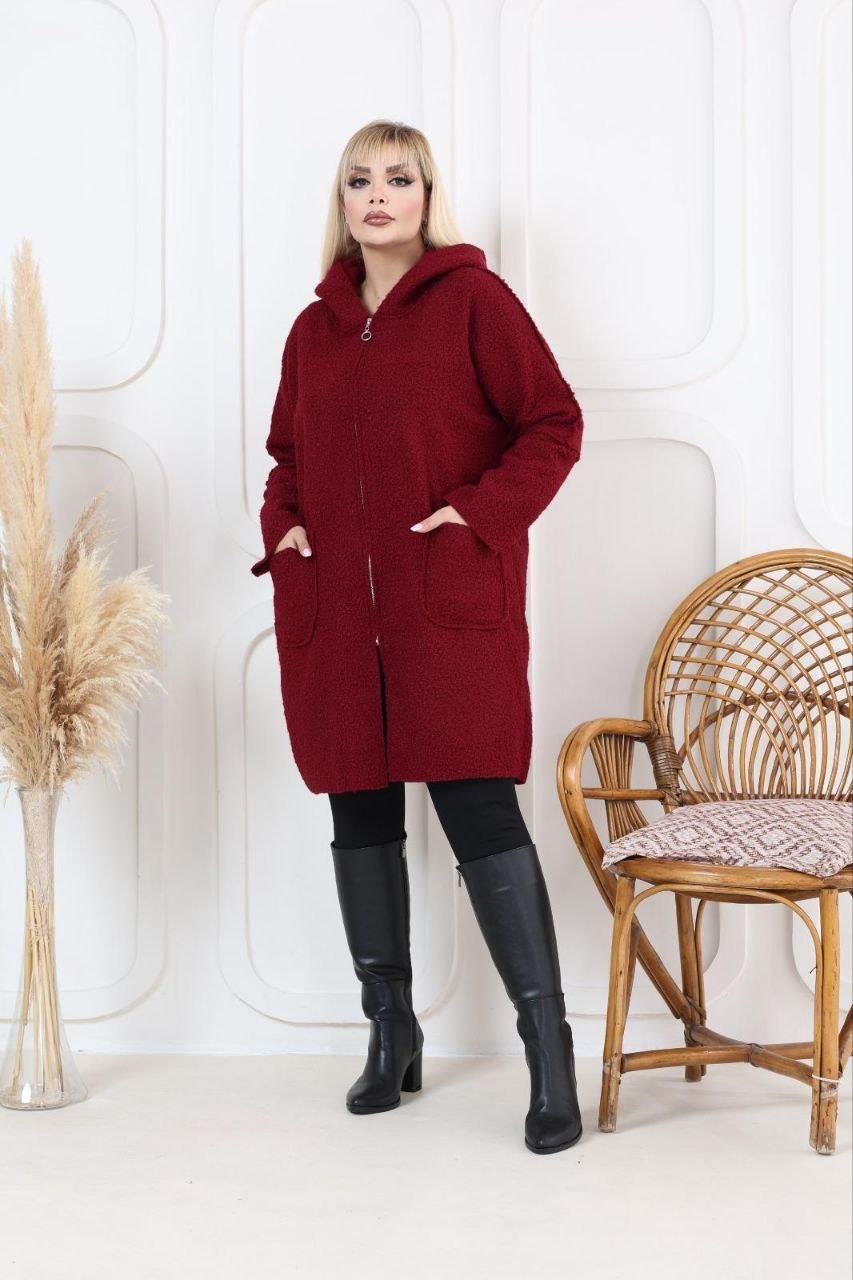 Bordo buklet ceket