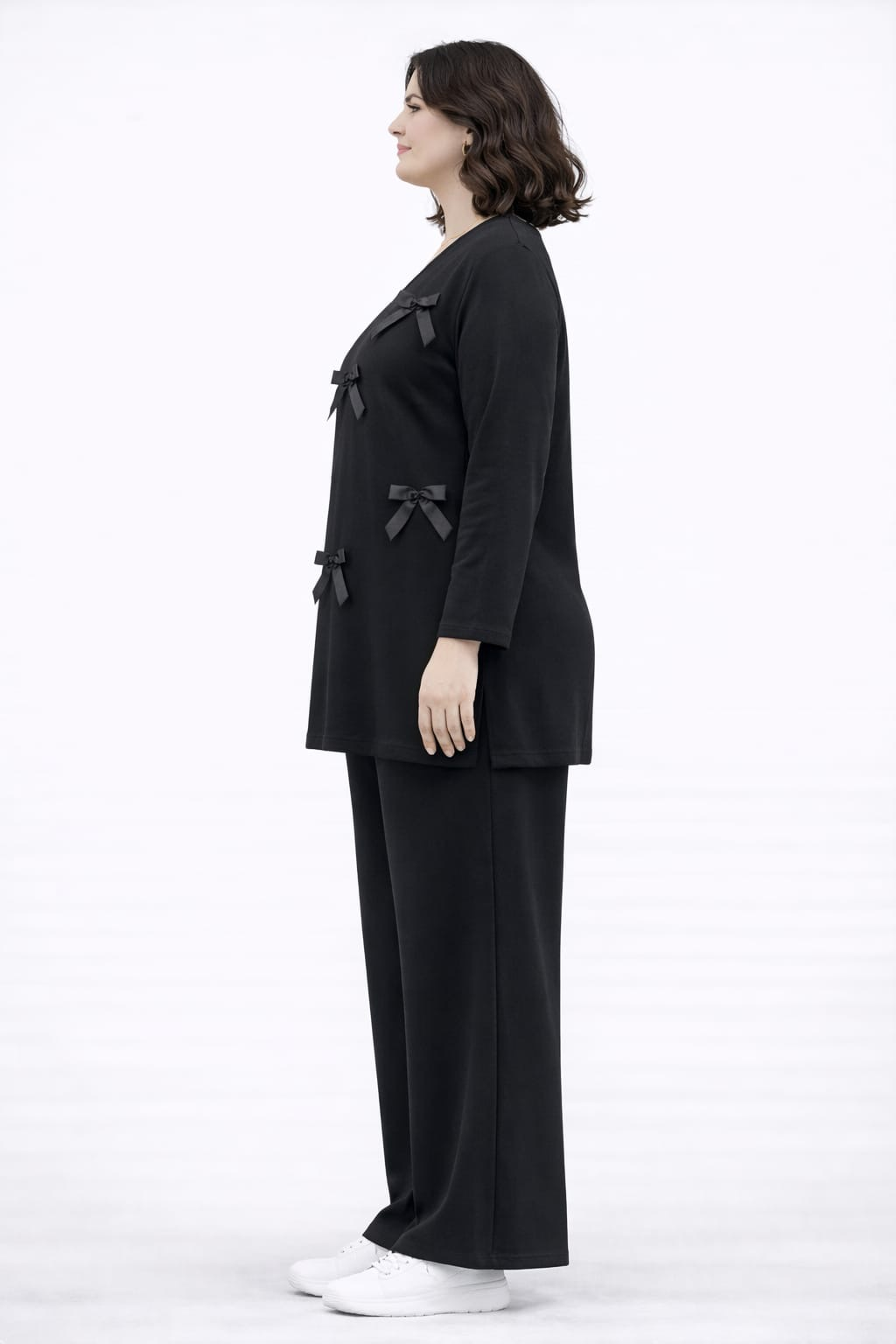 Kurdele detaylı bluz 