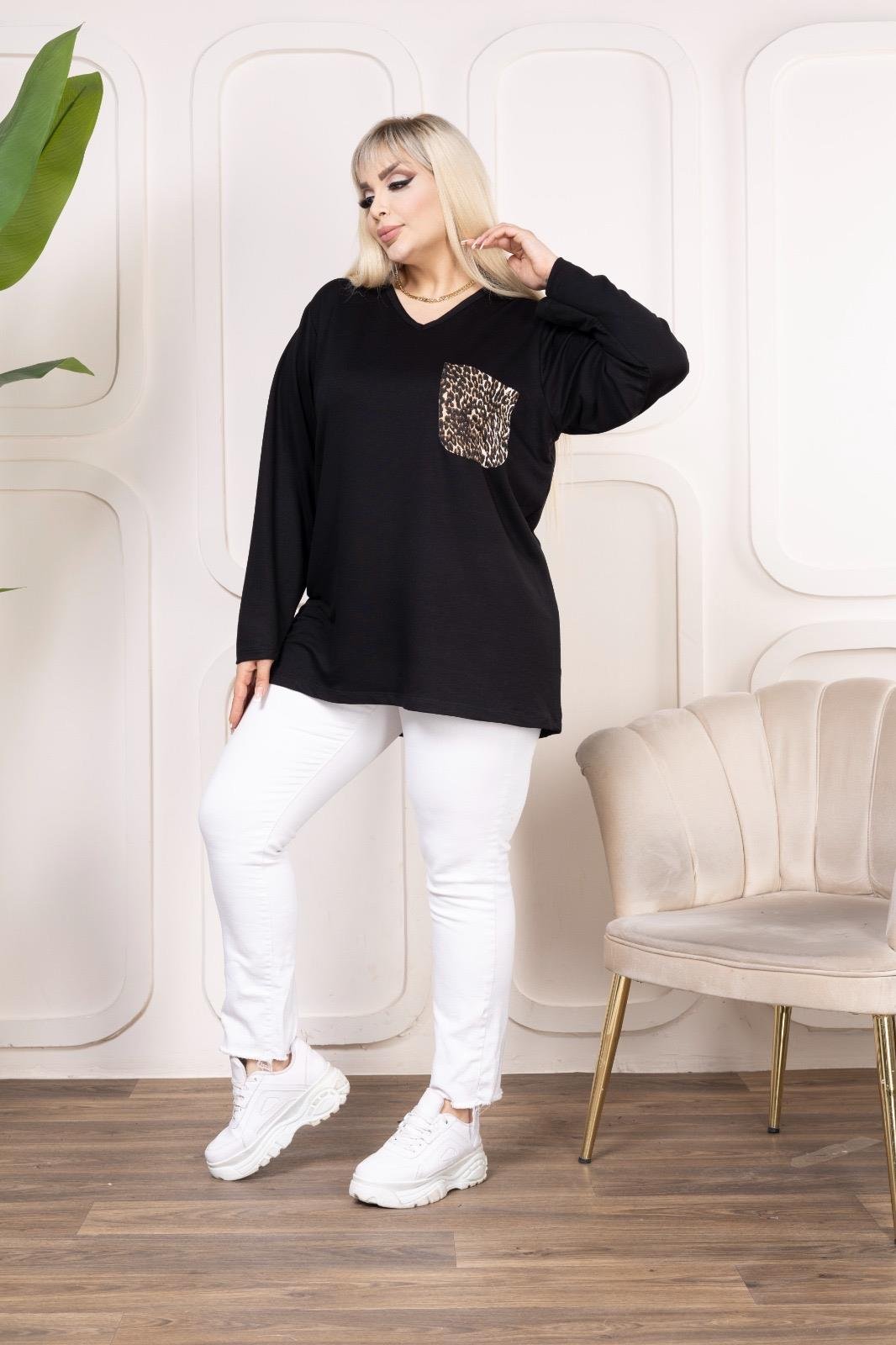 Leopar cepli bluz