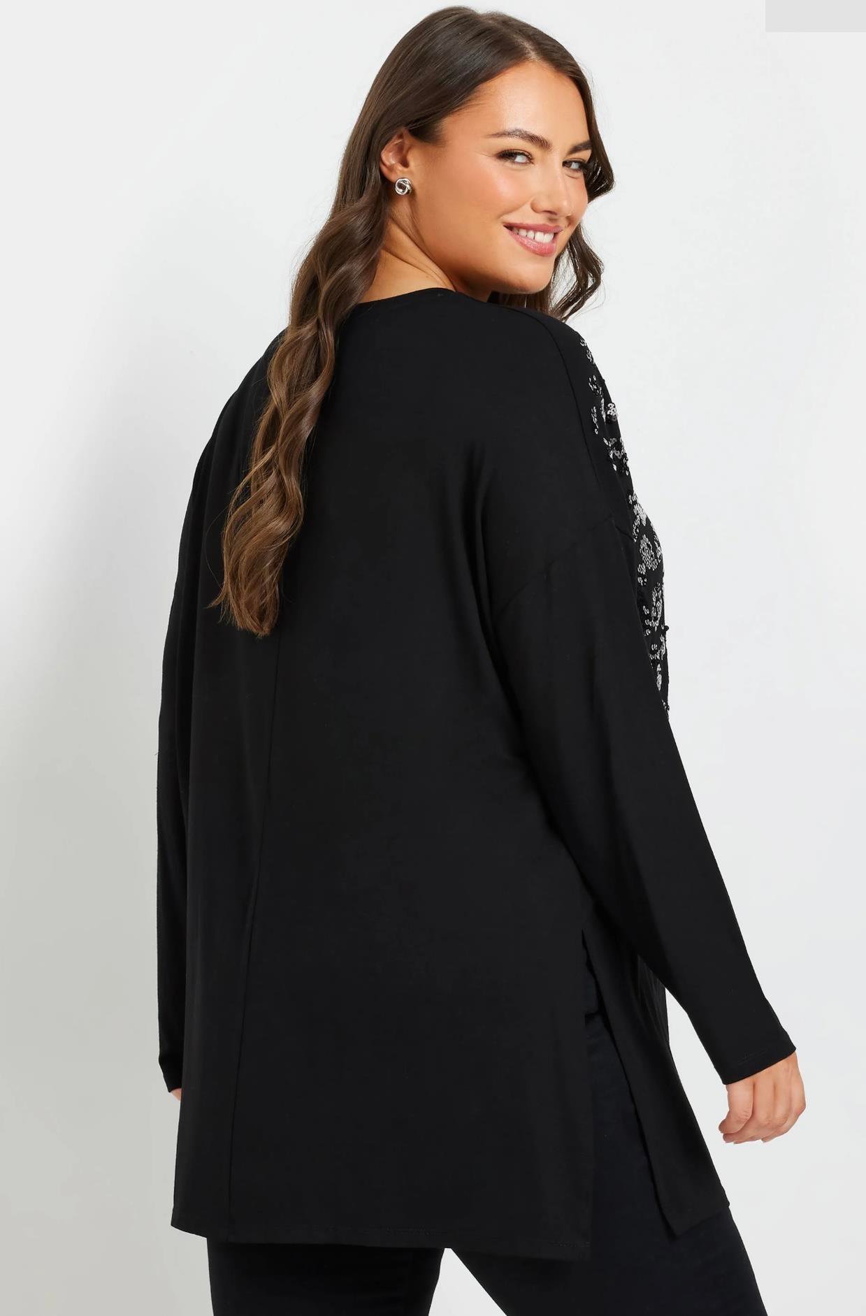 Pul payetli ince bluz 