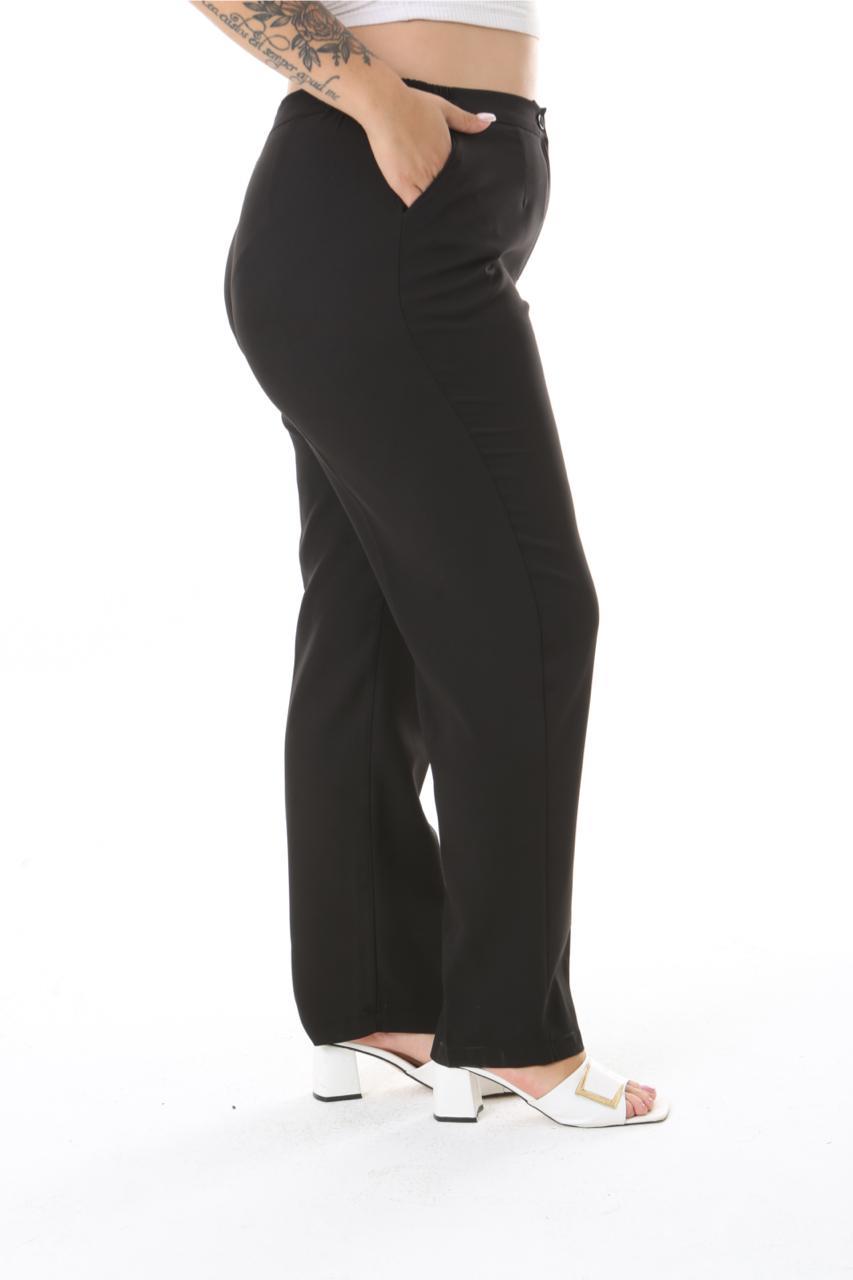 Siyah double kumaş pantolon 