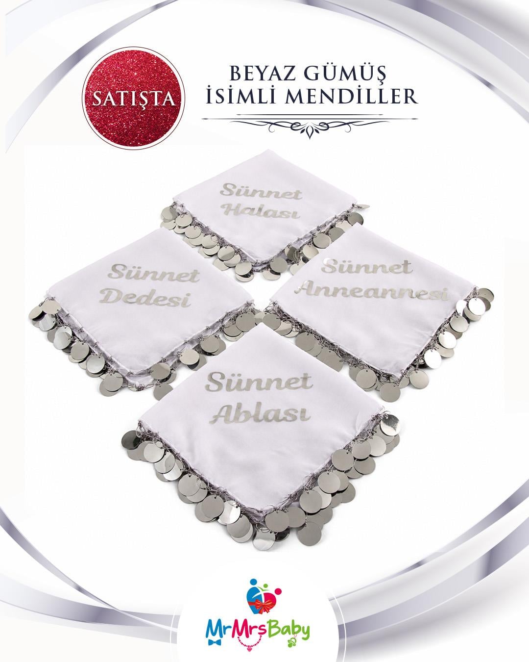 Beyaz Gümüş Mega Sünnet Kına Seti