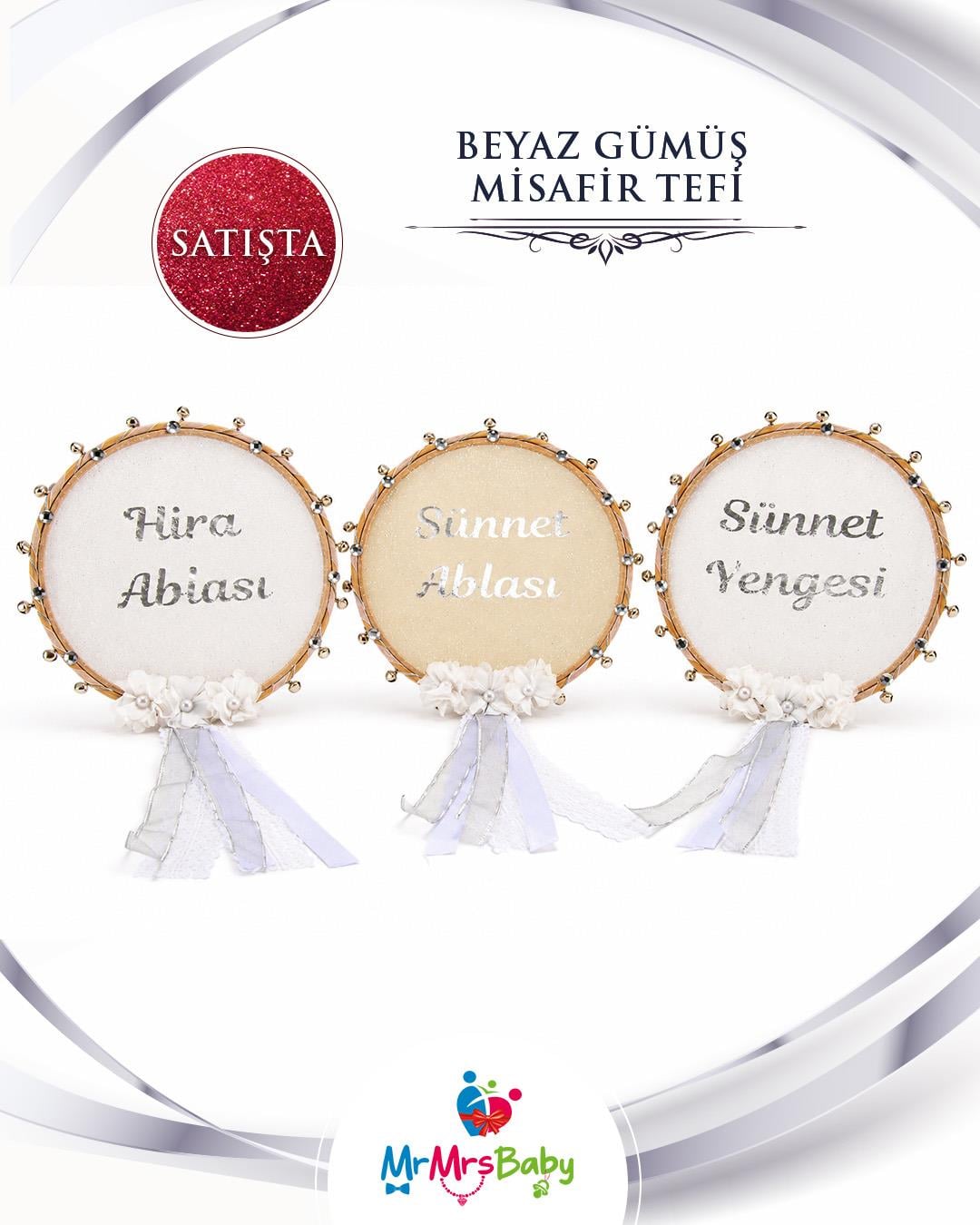 Beyaz Gümüş Mega Sünnet Kına Seti