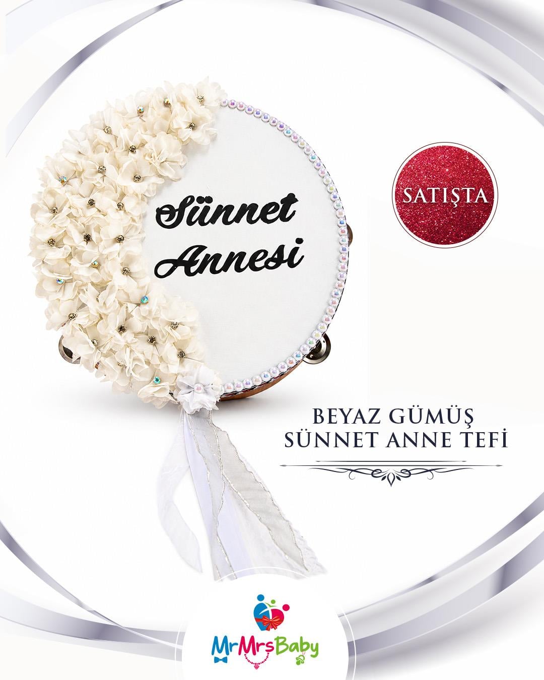 Beyaz Gümüş Mega Sünnet Kına Seti