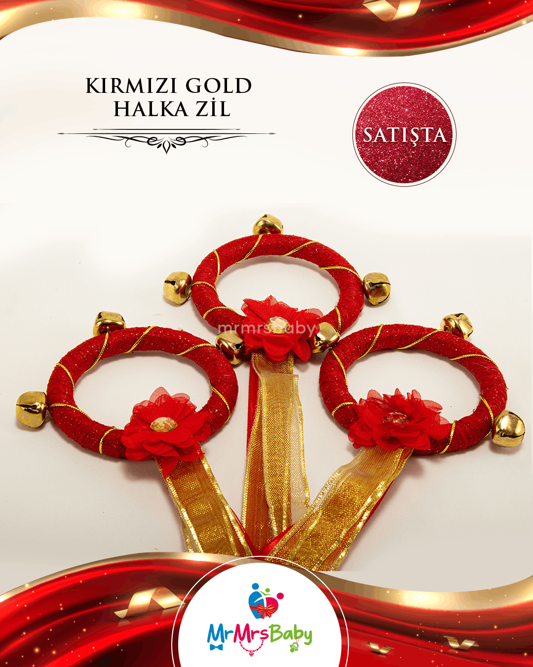 Kırmızı Gold 6 Ay Kınası Seti
