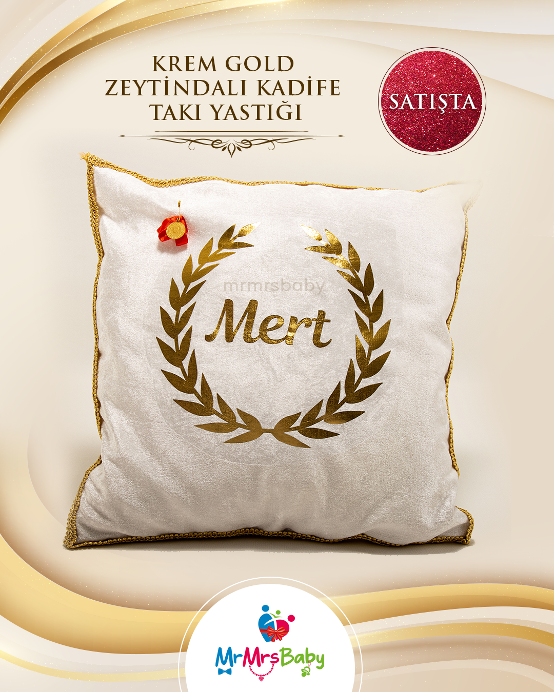 Krem Gold Bebek Sünnet Mevlüt Seti