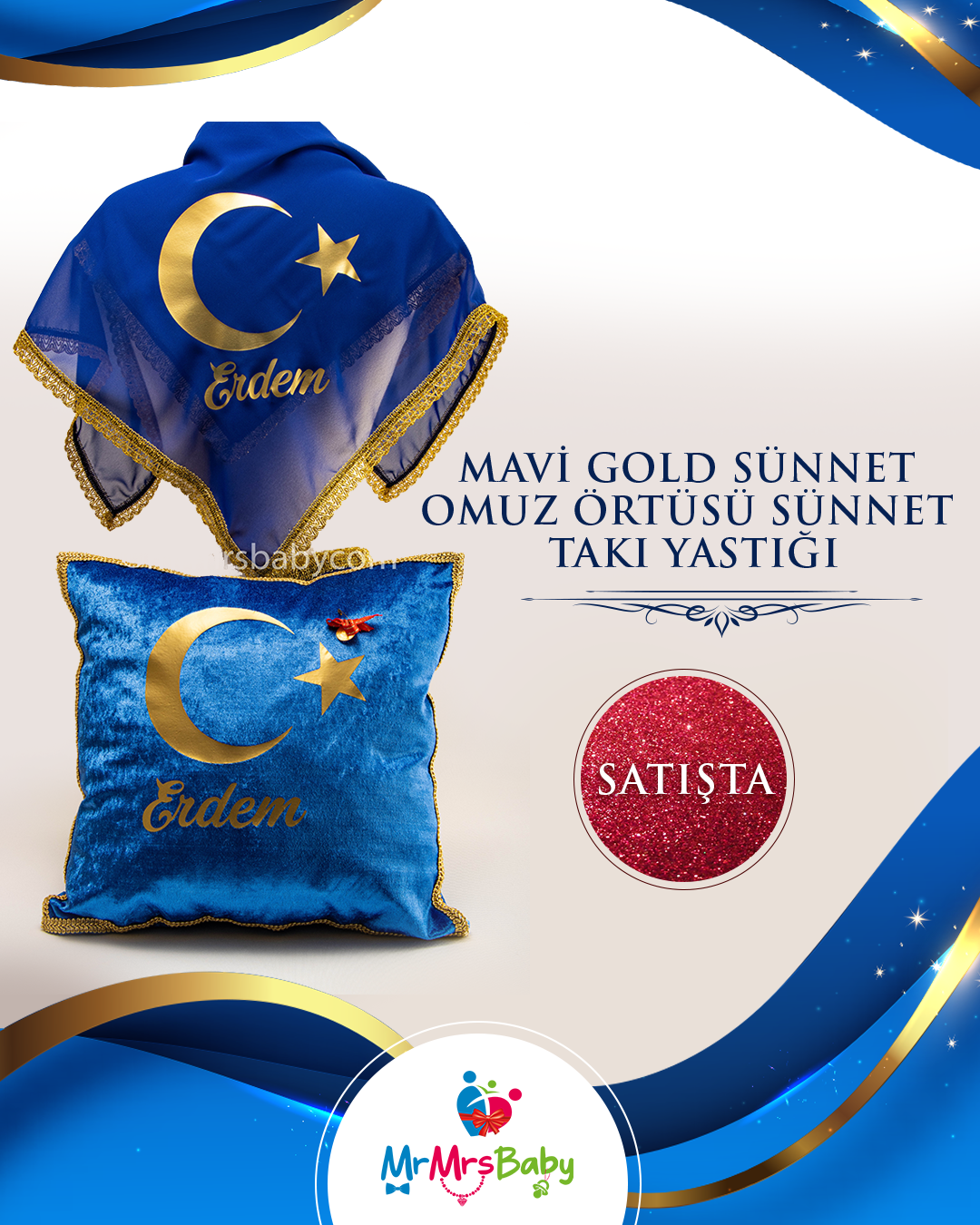 Mega Mavi Gold Sünnet  Kına Seti
