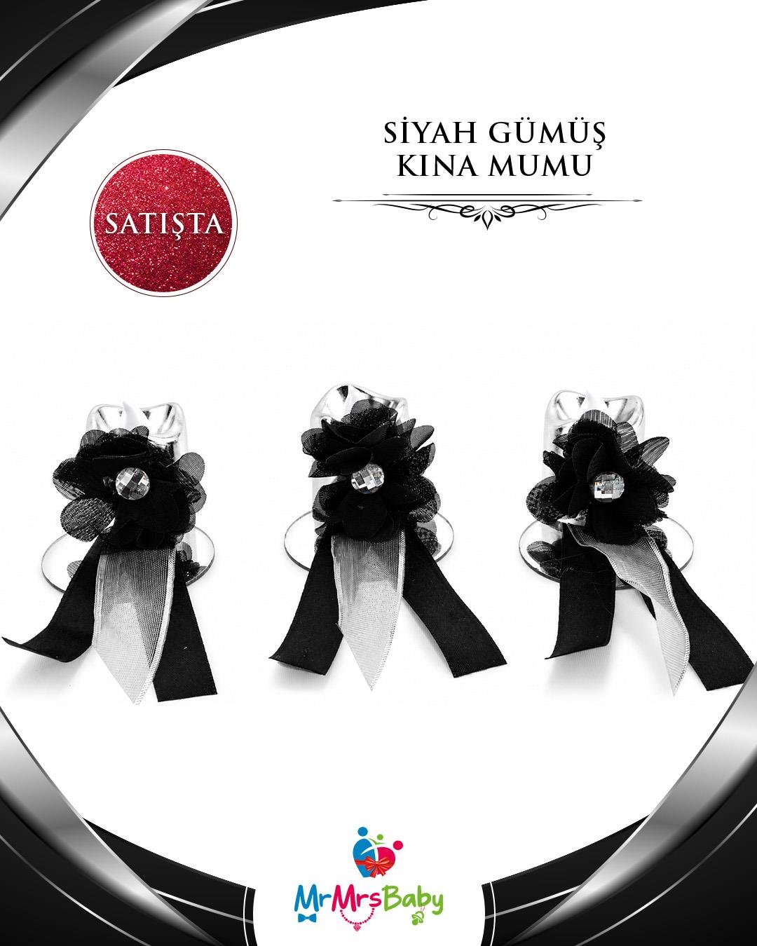 Siyah Gümüş Mega Sünnet Kına Seti