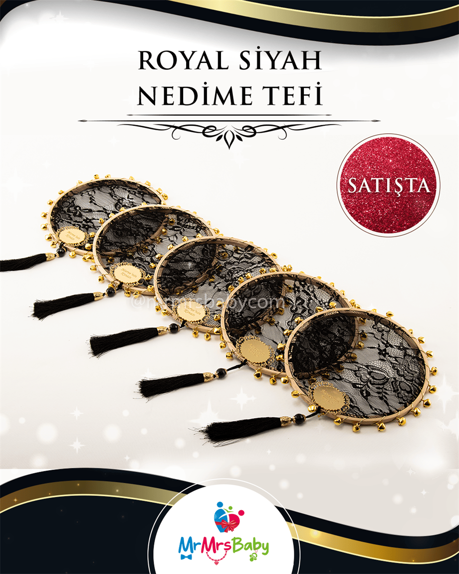Siyah Royal  Gold Kına Seti