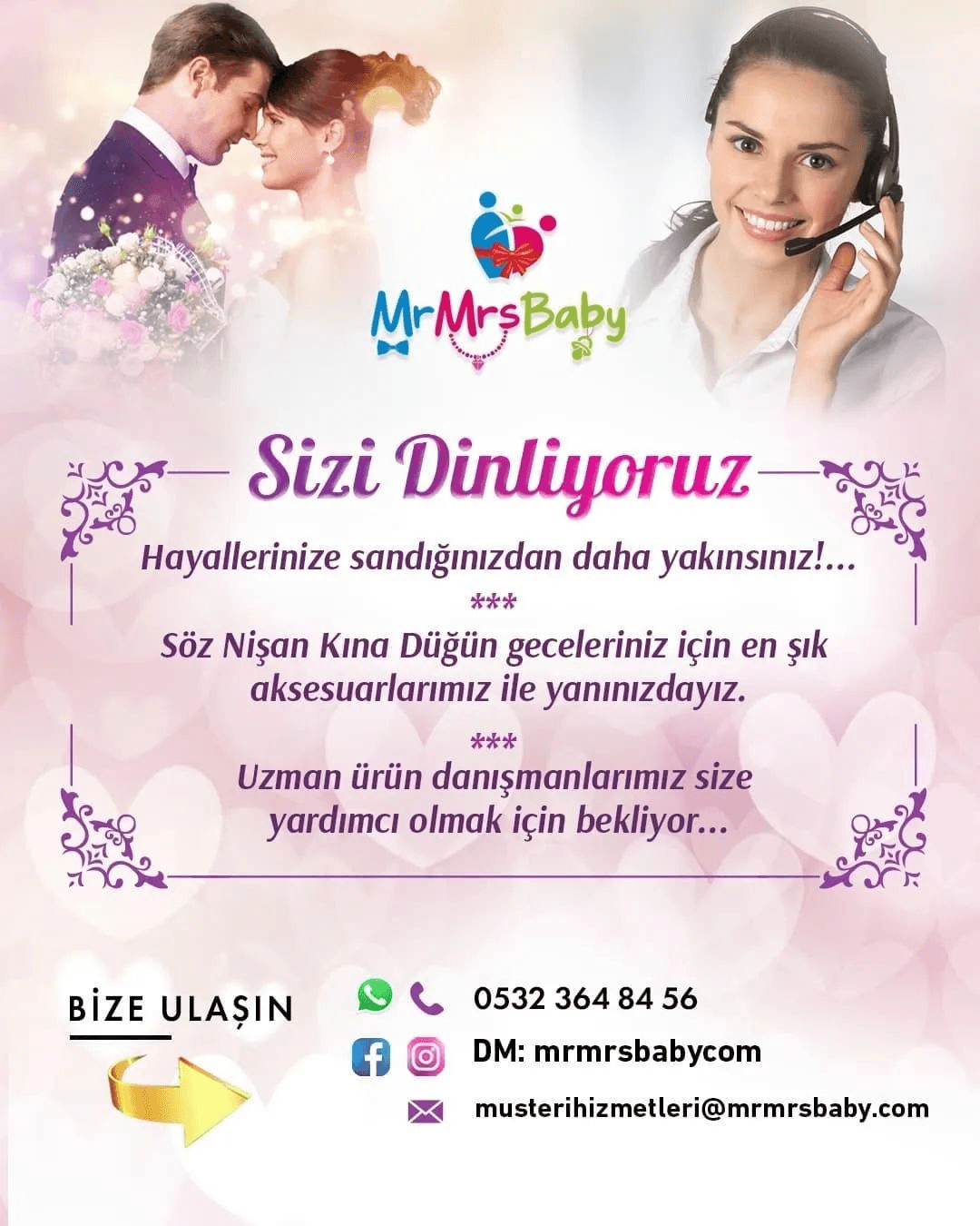 Somon Çiçekli Nedime Tacı 10 Adet