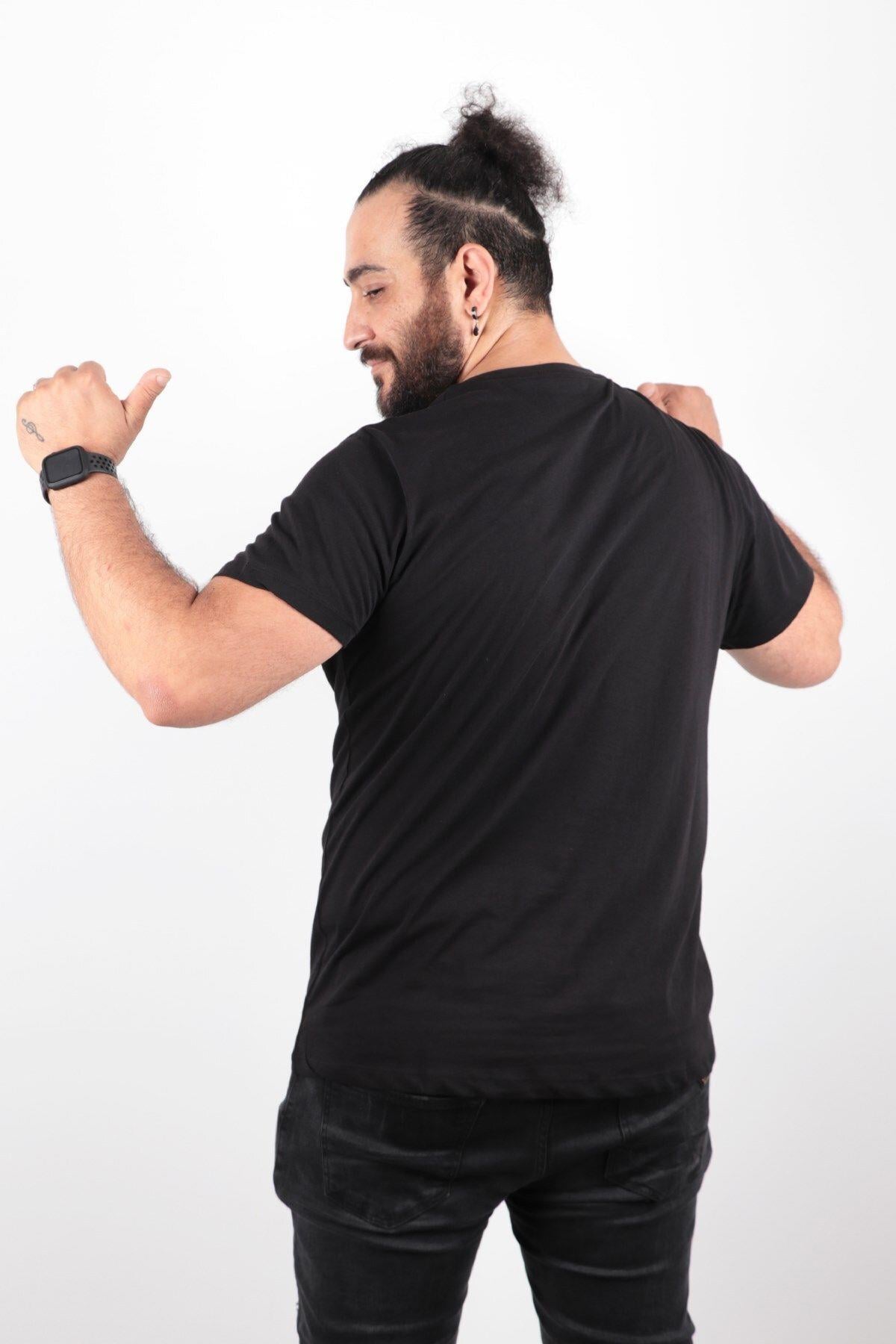 Büyük Beden Basic T-shirt %100 Pamuk Tişört