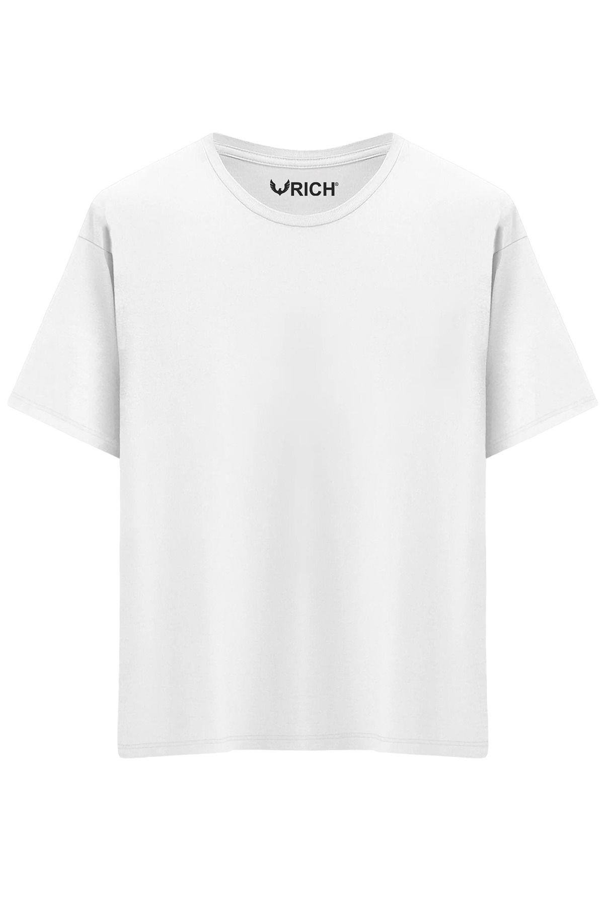 Erkek 2 Li Paket %100 Pamuk Oversize Tişört Basic Bisiklet Yaka Kısa Kollu T-Shirt