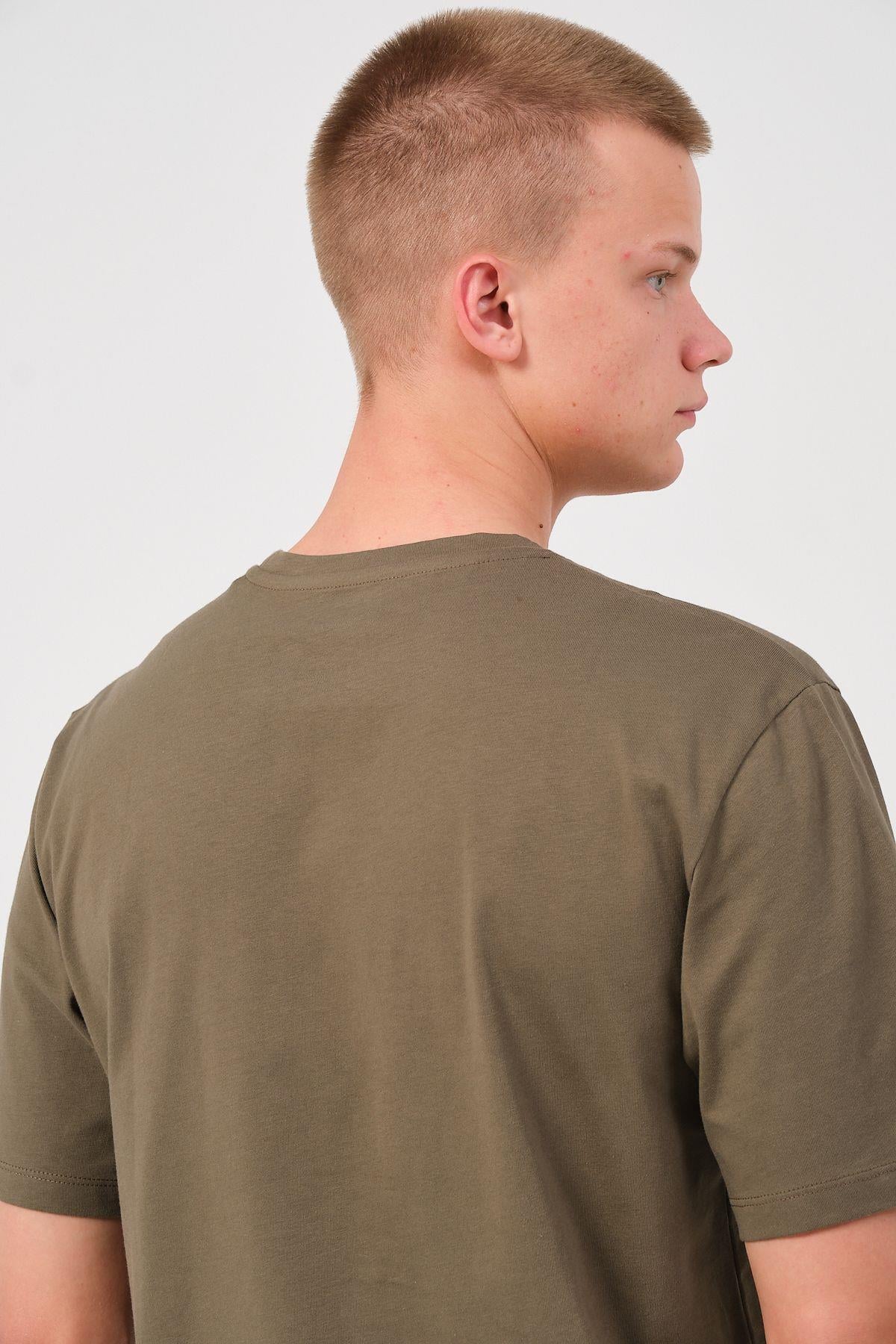 Erkek 2 Li Paket %100 Pamuk Oversize Tişört Basic Bisiklet Yaka Kısa Kollu T-Shirt