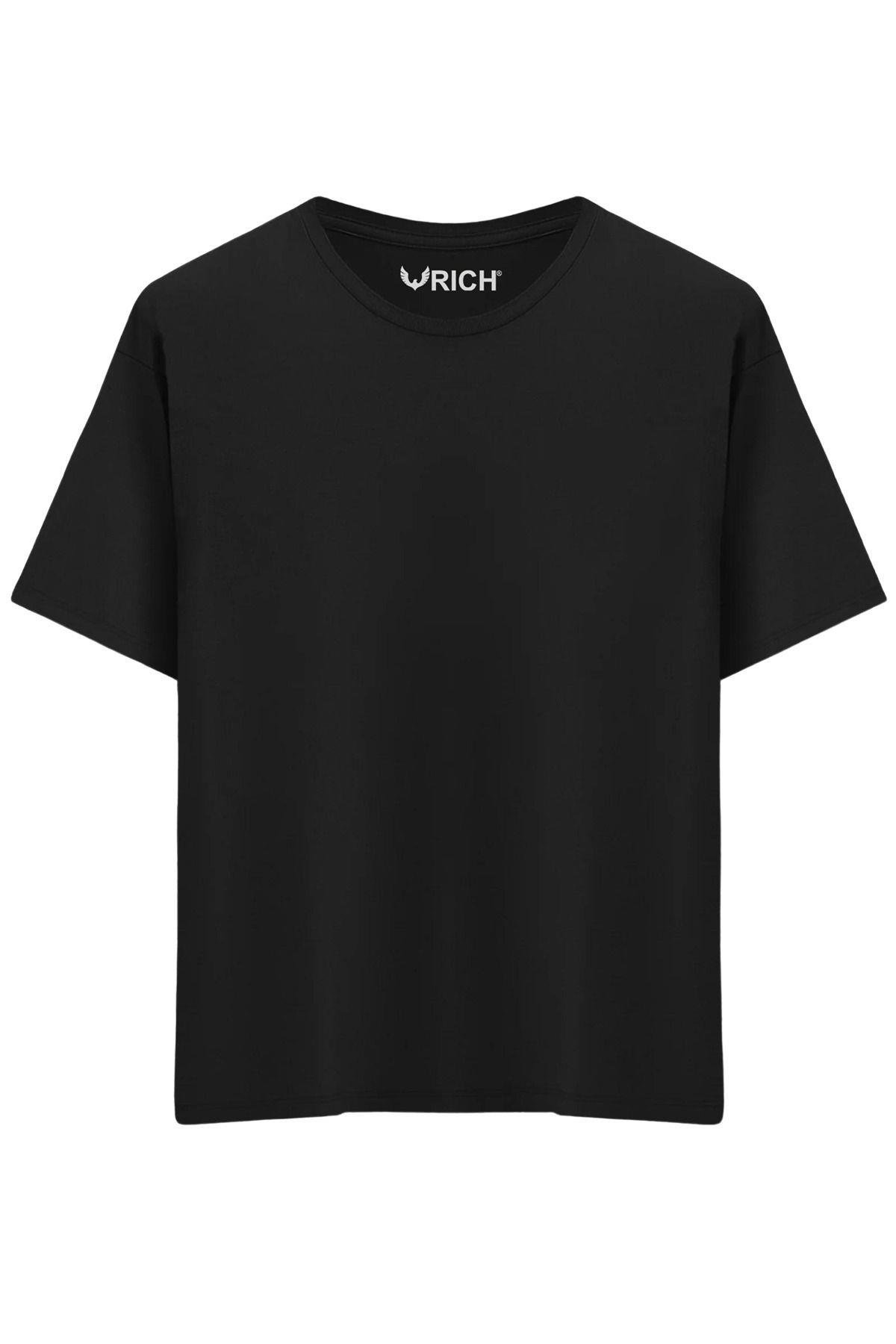 Erkek 3 Lü Paket %100 Pamuk Oversize Tişört Basic Bisiklet Yaka Kısa Kollu T-Shirt