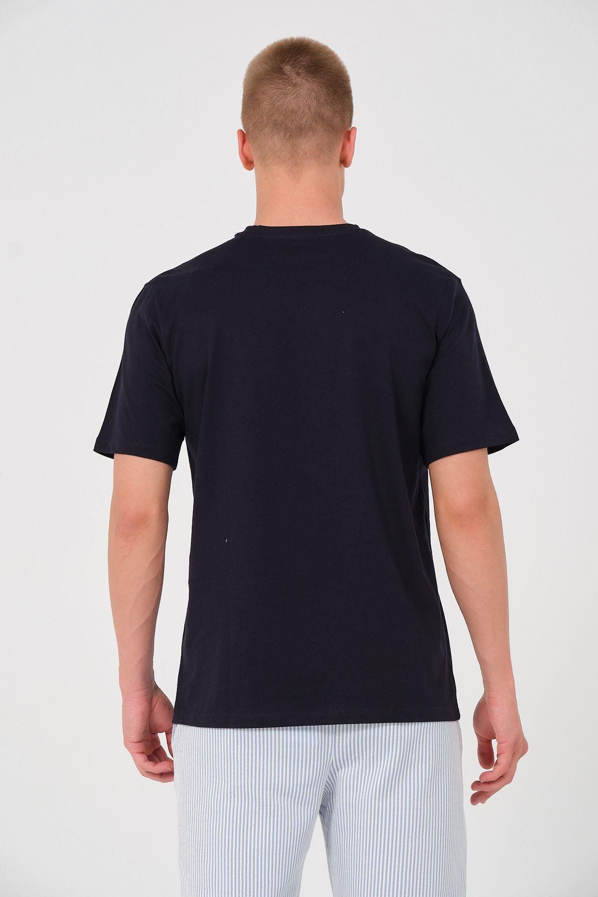 Erkek 3 Lü Paket %100 Pamuk Oversize Tişört Basic Bisiklet Yaka Kısa Kollu T-Shirt