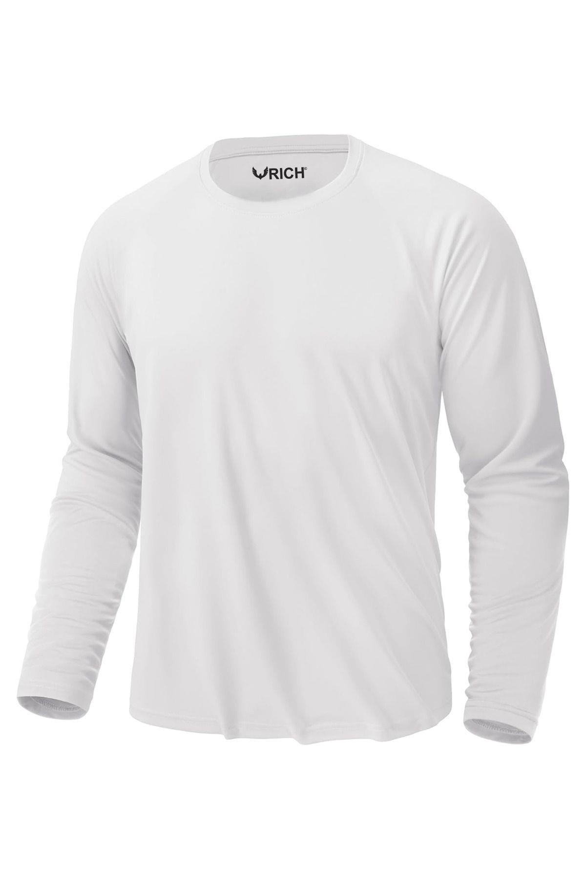 Erkek 3'lü Paket Basic Uzun Kollu Tişört Sporcu Body T-shirt
