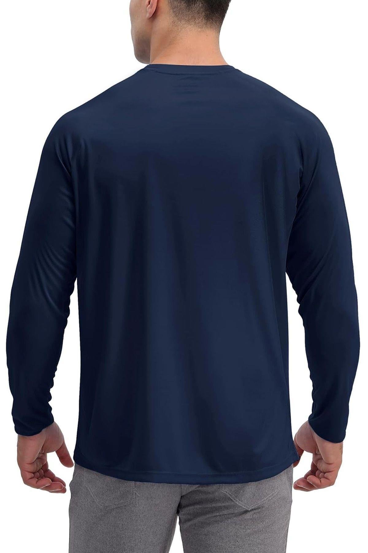 Erkek 3'lü Paket Basic Uzun Kollu Tişört Sporcu Body T-shirt
