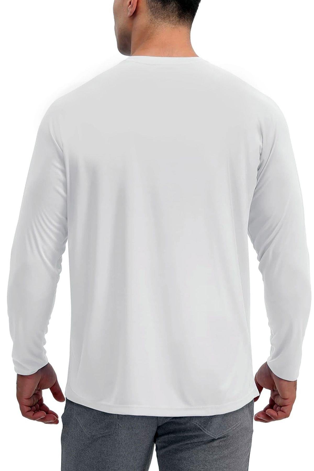 Erkek 3'lü Paket Basic Uzun Kollu Tişört Sporcu Body T-shirt