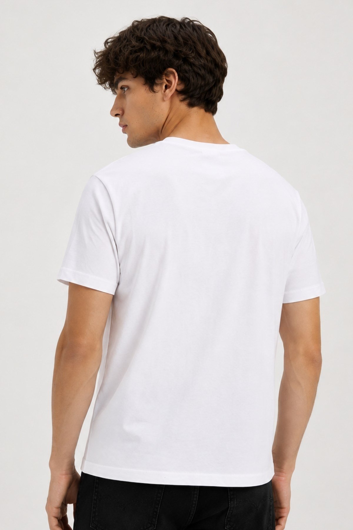 Erkek Basic T-shirt %100 Pamuk Tişört