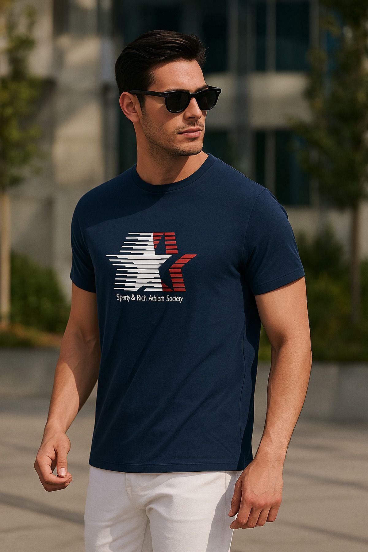 Erkek Basic T-shirt %100 Pamuk Tişört