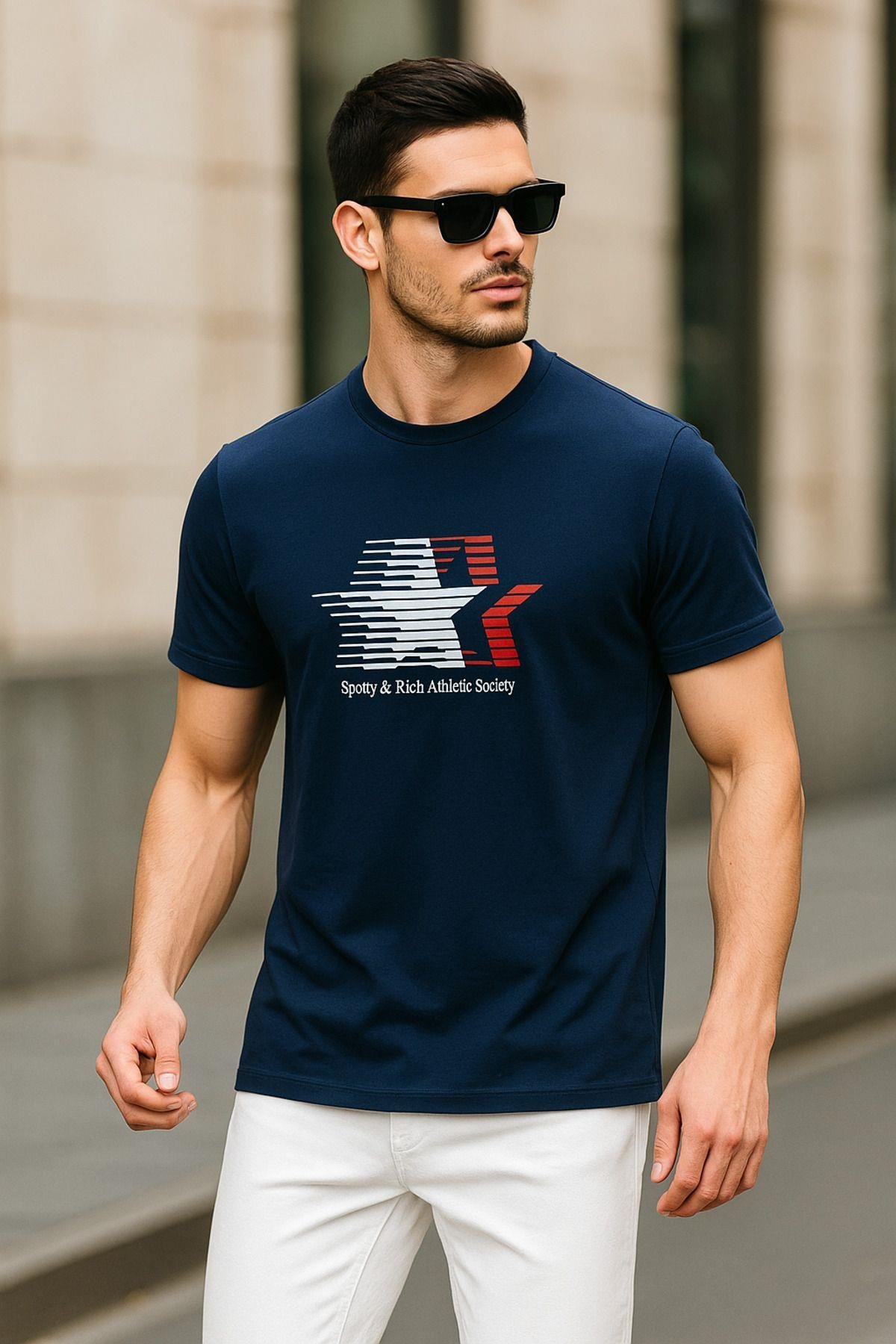 Erkek Basic T-shirt %100 Pamuk Tişört