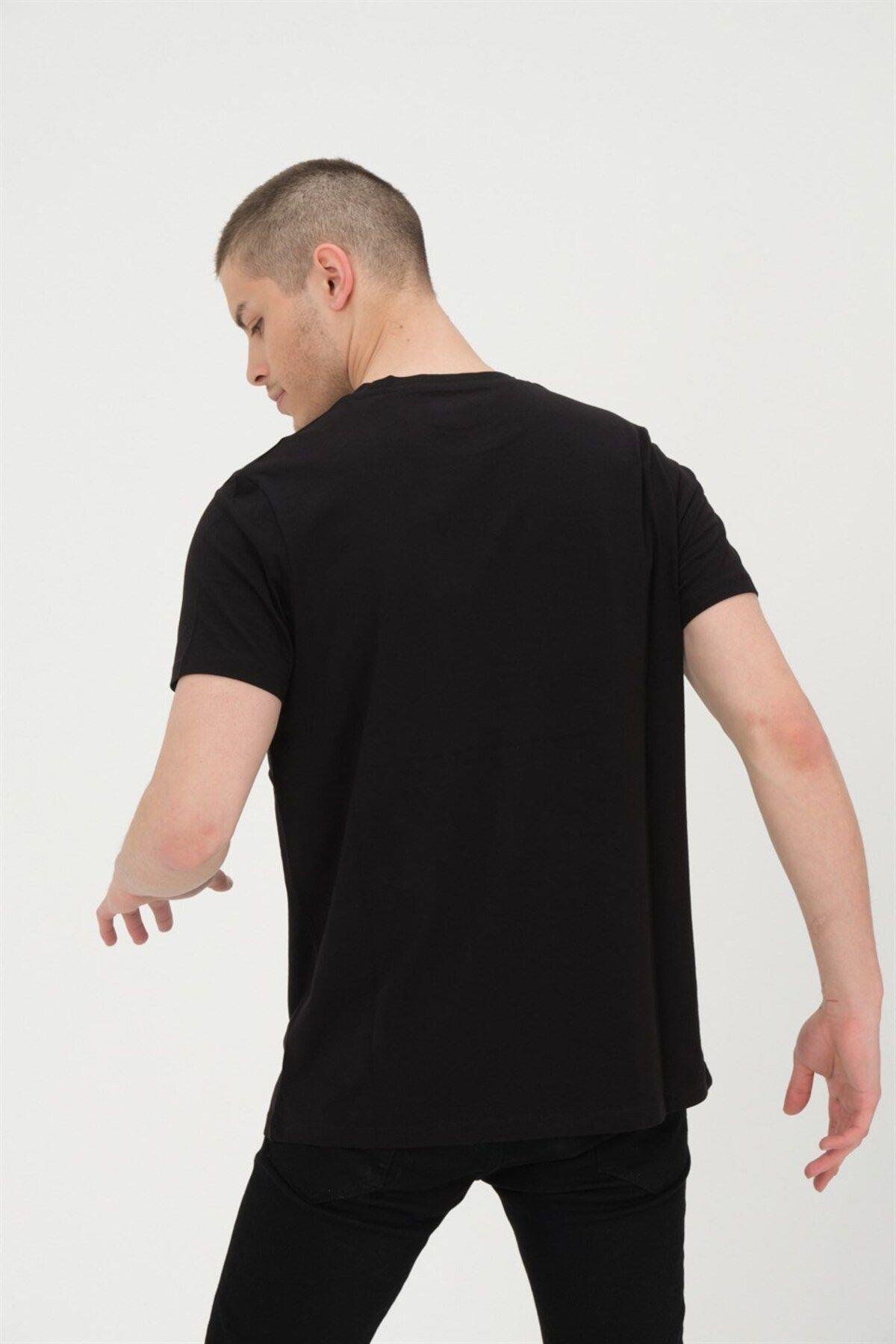 Erkek Basıc T-shirt %100 Pamuk Tişört Yeni Sezon