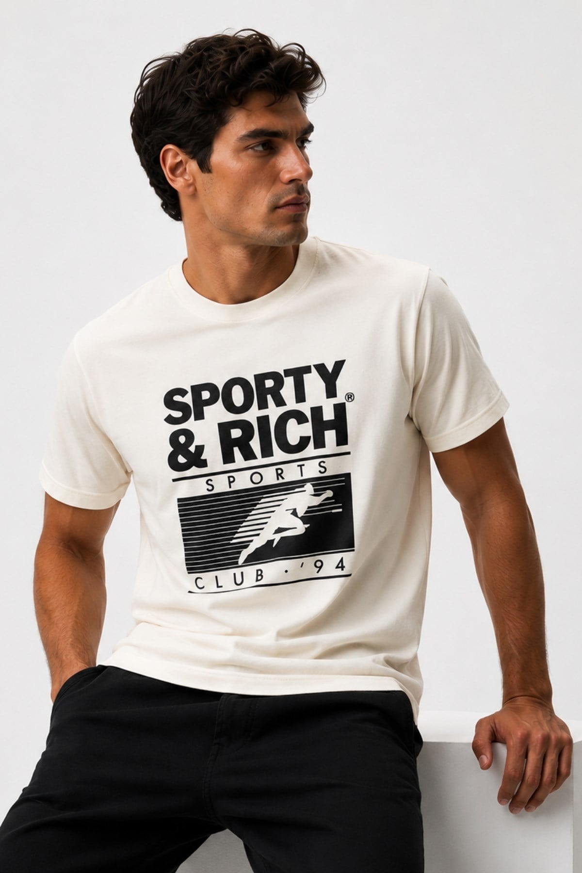 Erkek Basic T-shirt Oversize Rahat Kalıp %100 Pamuk Bisiklet Yaka Kısa Kollu Tişört