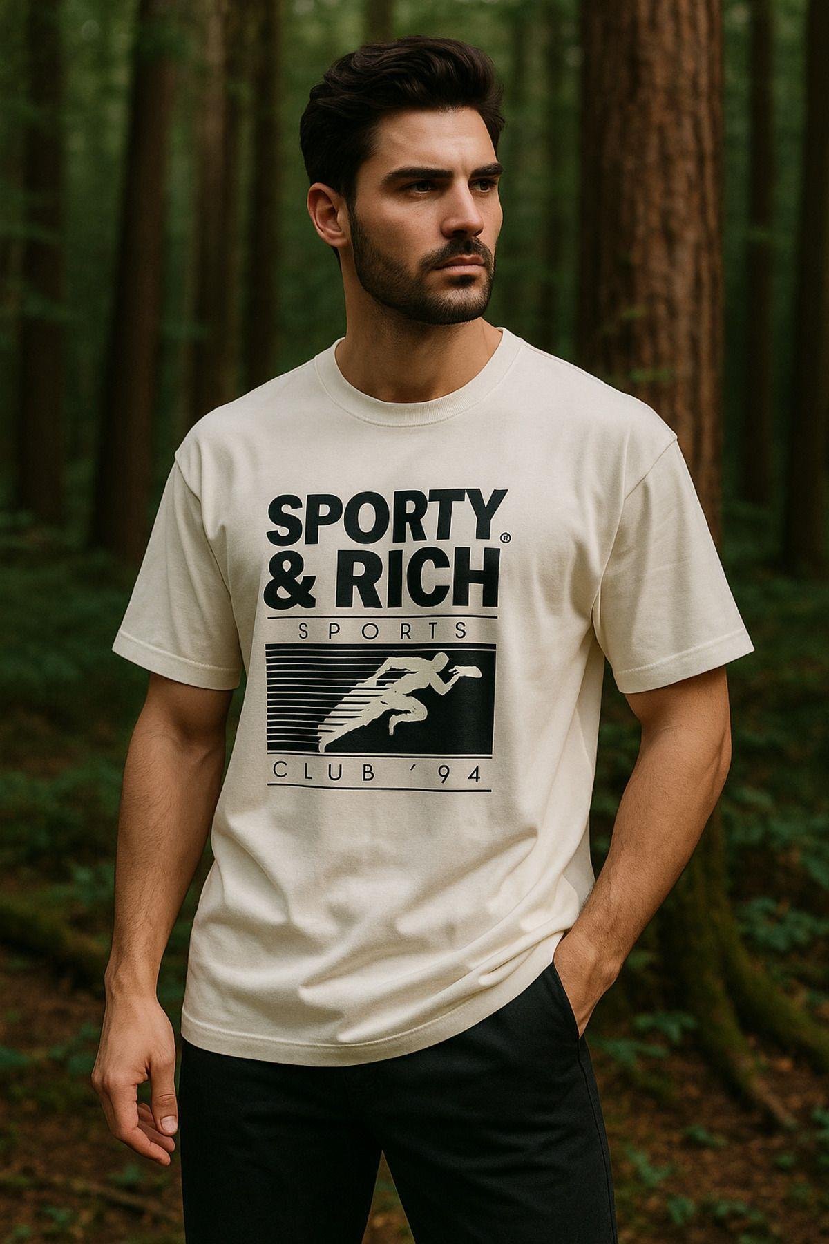 Erkek Basic T-shirt Oversize Rahat Kalıp %100 Pamuk Bisiklet Yaka Kısa Kollu Tişört