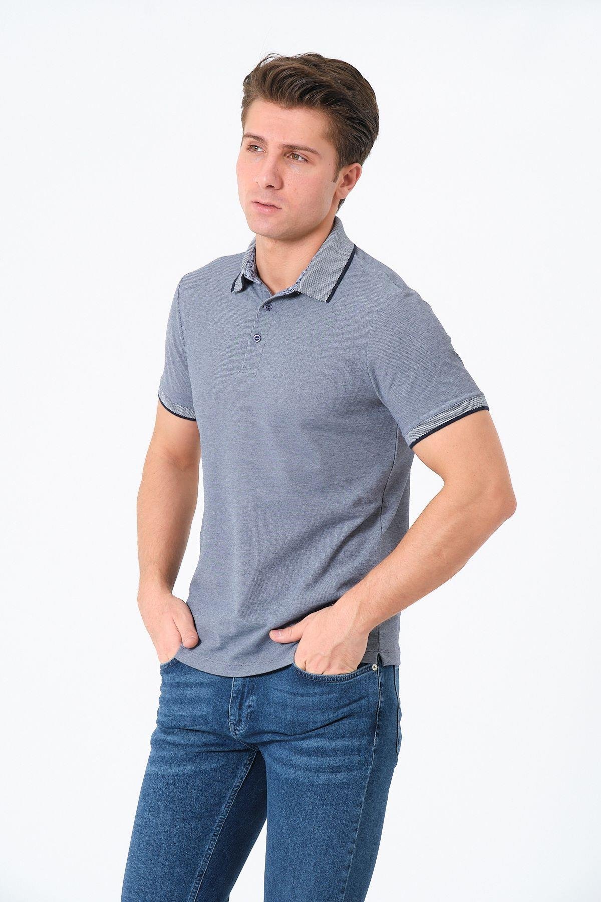 Erkek Basic Tişört Polo Yaka T-shirt