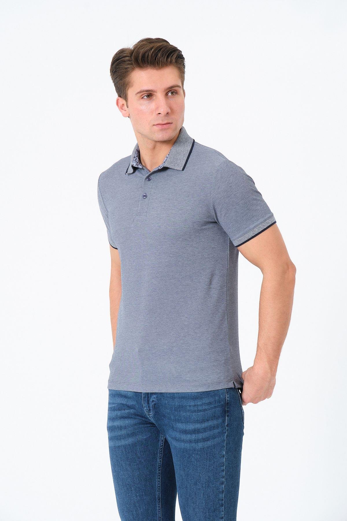 Erkek Basic Tişört Polo Yaka T-shirt