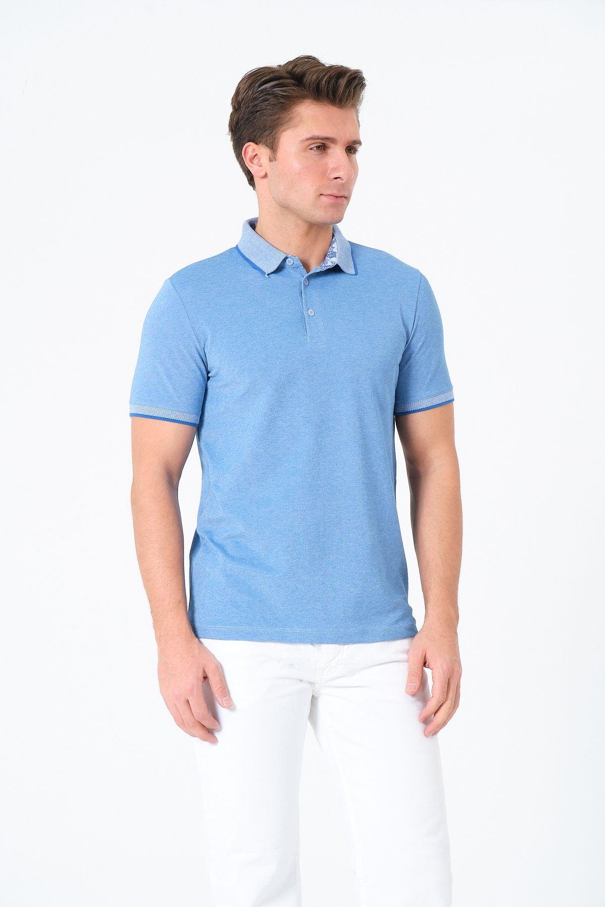 Erkek Basic Tişört Polo Yaka T-shirt