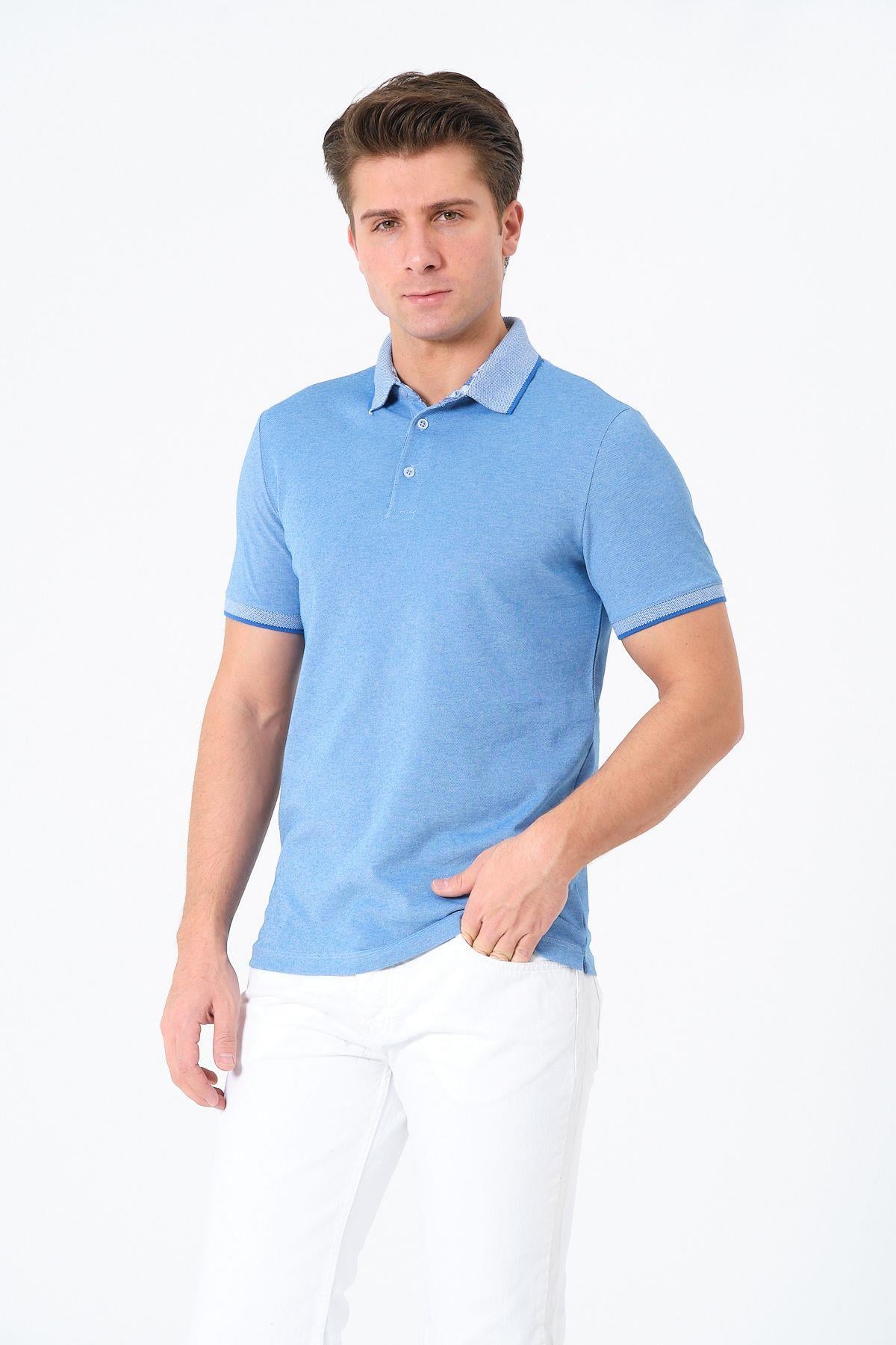 Erkek Basic Tişört Polo Yaka T-shirt