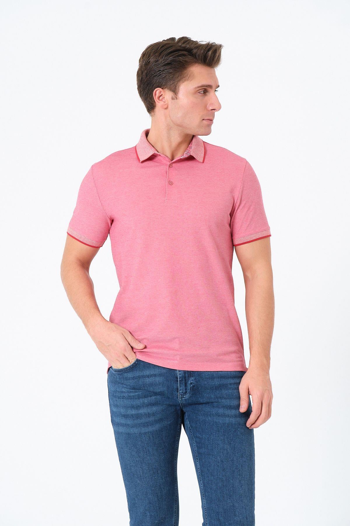 Erkek Basic Tişört Polo Yaka T-shirt