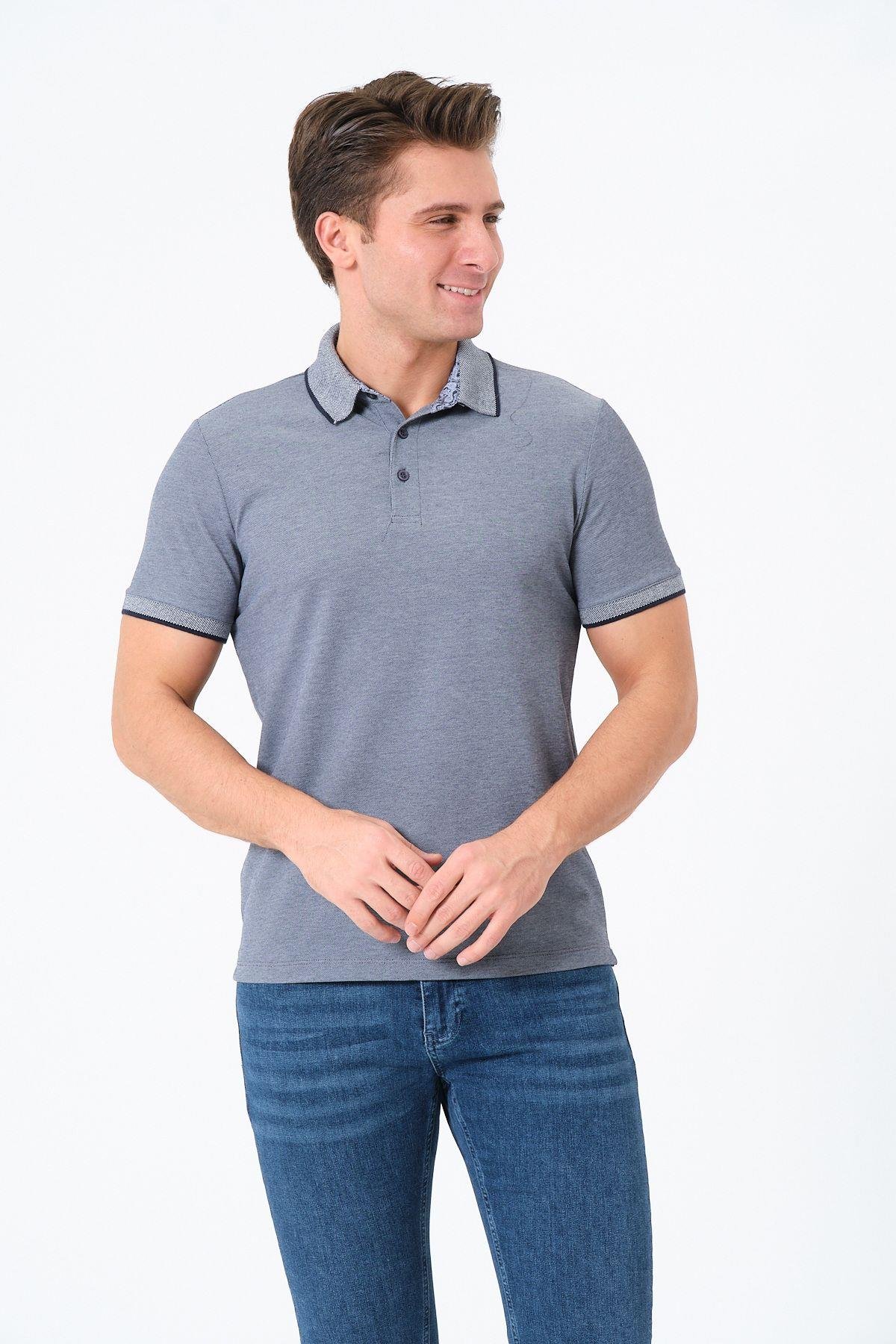 Erkek Basic Tişört Polo Yaka T-shirt