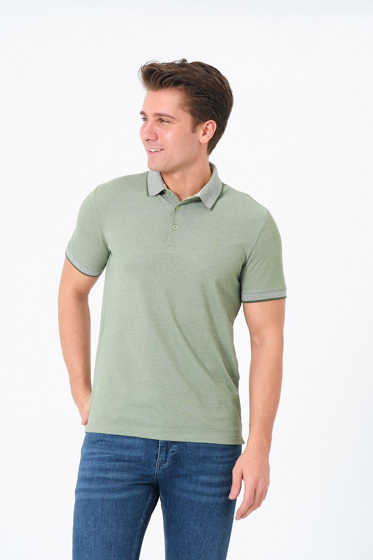 Erkek Basic Tişört Polo Yaka T-shirt