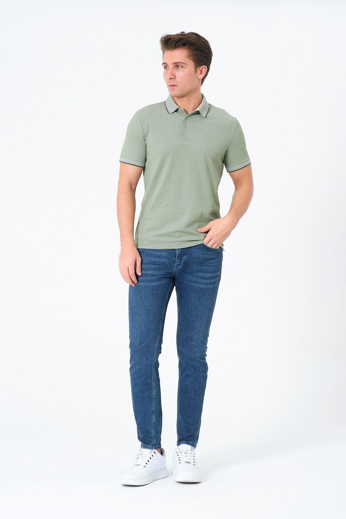 Erkek Basic Tişört Polo Yaka T-shirt